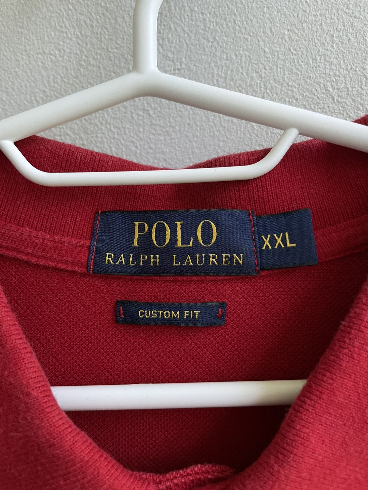 Polo Ralph Lauren × Vintage Polo Ralph Lauren Great Britain 3 Flag PRL Red Polo Shirt Size US XXL / EU 58 / 5 - 7 Thumbnail