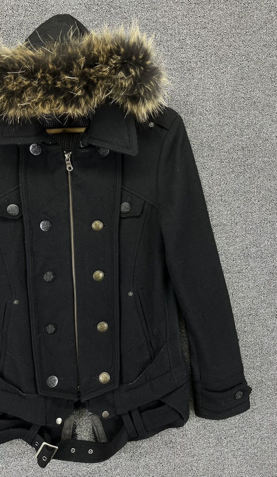 PPFM Vintage PPFM Fur Hoodie Punk Style Wool Jacket Size US S / EU 44-46 / 1 - 4 Thumbnail