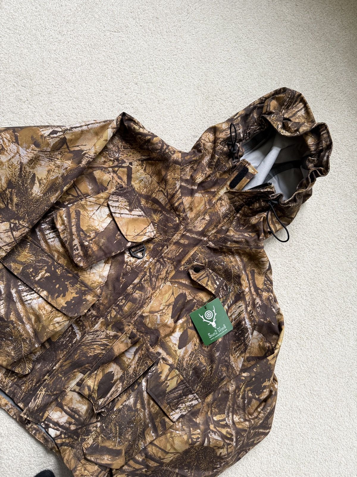 South2 West8 REALTREE CAMO CROP RAIN JACKET Size US M / EU 48-50 / 2 - 2 Thumbnail