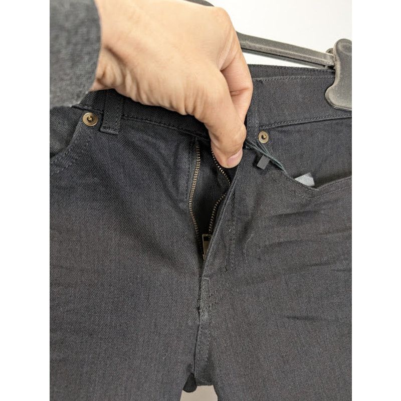 Saint Laurent Paris o1rshd1 SK 5P Low Wash Jeans in Worn Black Size US 27 - 7 Thumbnail