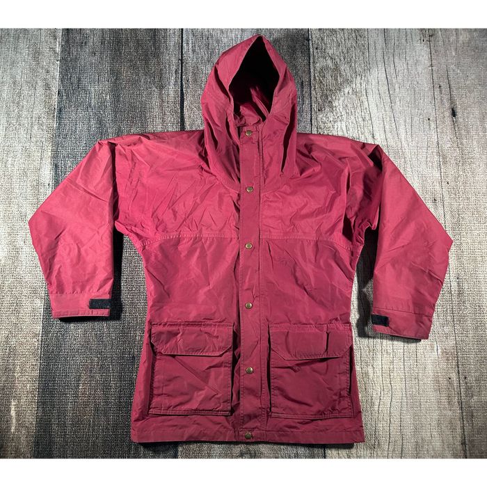 Rei Vtg REI Gore Tex Rain Jacket Medium Red Hood Water Resistant Grailed
