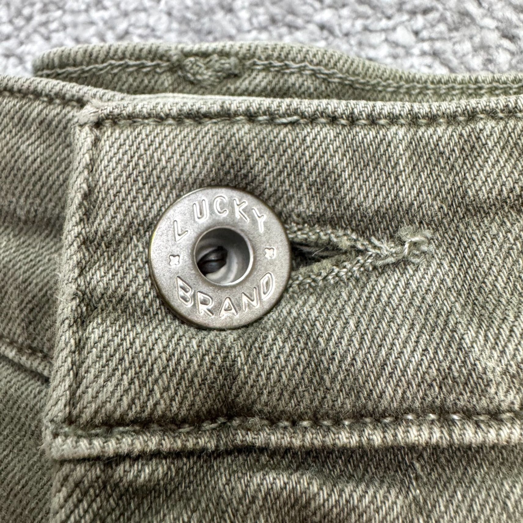 Lucky Brand Lucky Brand Brooke Skinny Jeans Womens 10 Olive Green High Rise Denim City Outdoor Comfort Stretch Size 32" / US 10 / IT 46 - 7 Thumbnail