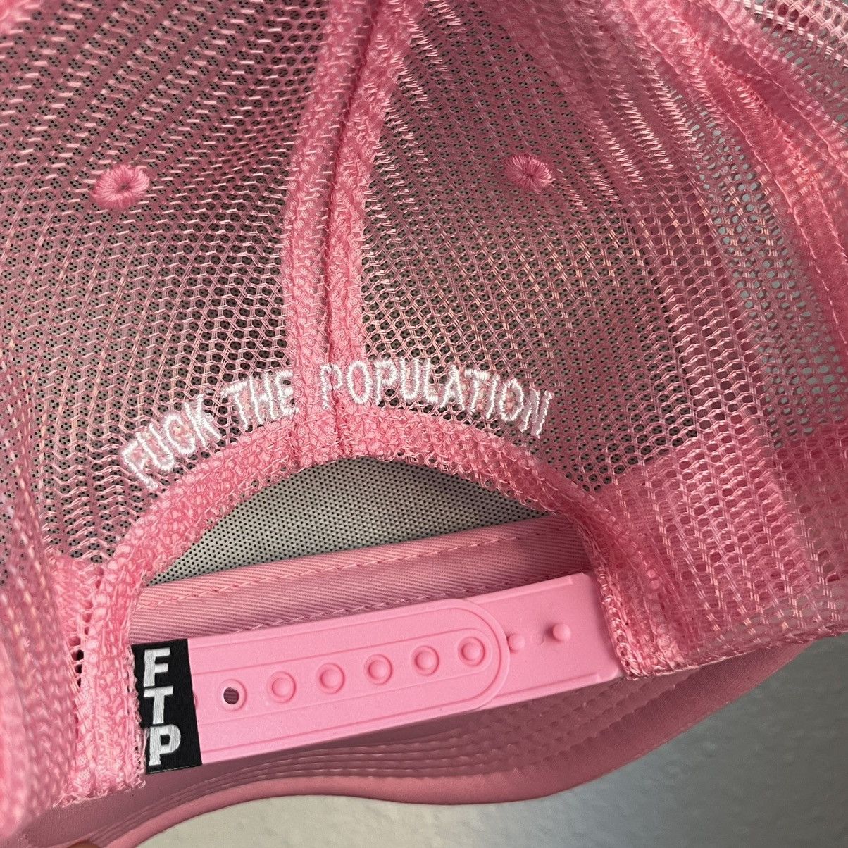 Fuck The Population 2025’ Fuck The Population FTP OG Logo Foam Trucker Hat O/S Size ONE SIZE - 7 Thumbnail