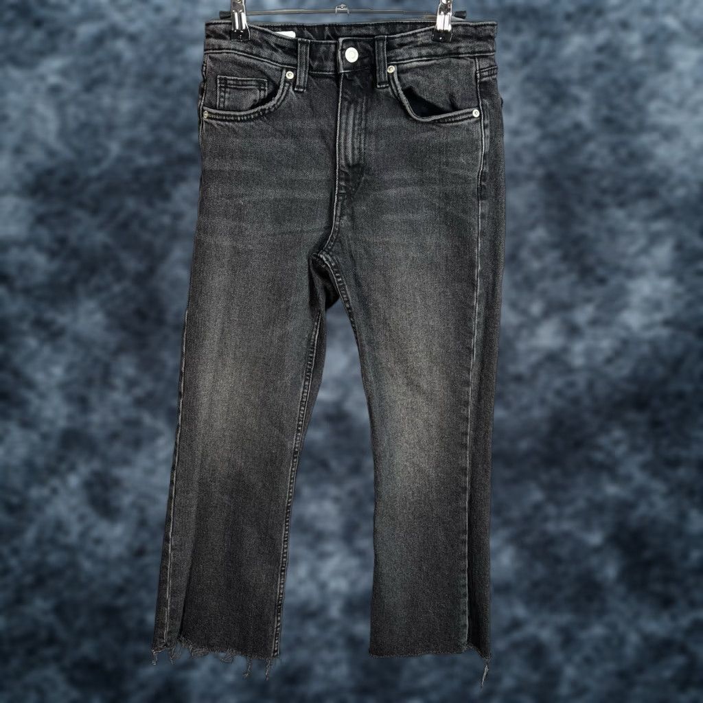 Zara Zara Jeans Womens Size 4 Black Medium Wash Denim Straight Leg Size 27" / US 4 / IT 40 - 1 Thumbnail