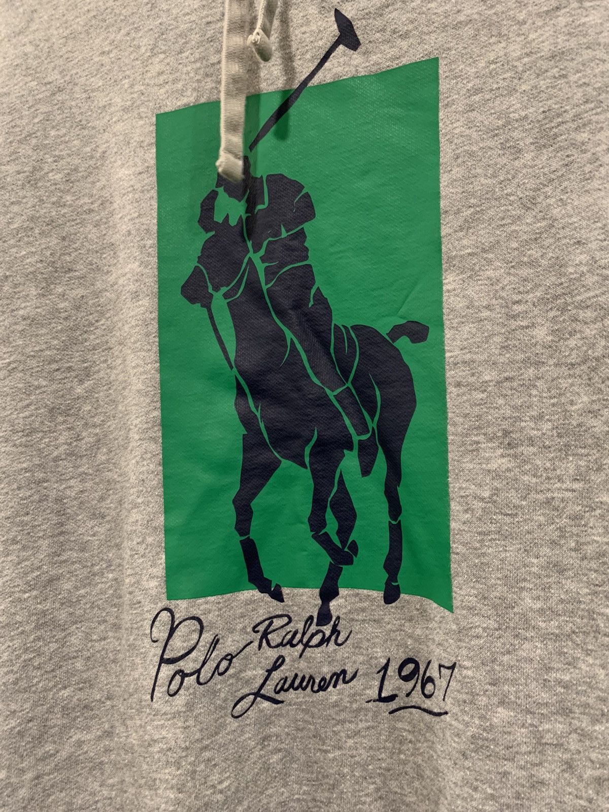 Polo Ralph Lauren Polo Ralph Lauren 1967 Big Pony Grey Hoodie Size US L / EU 52-54 / 3 - 2 Thumbnail