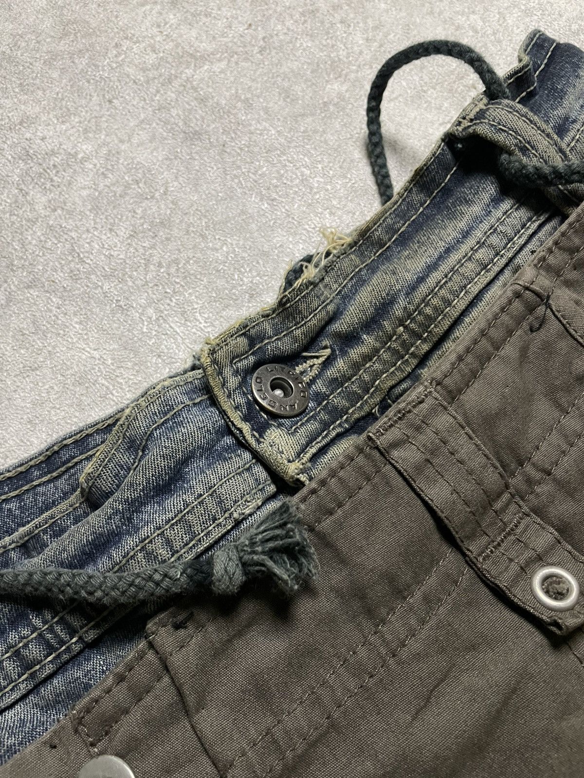 14th Addiction 2000s Skull 14th Addiction Flared Jeans Mud Wash Distressed Size US 34 / EU 50 - 19 Thumbnail