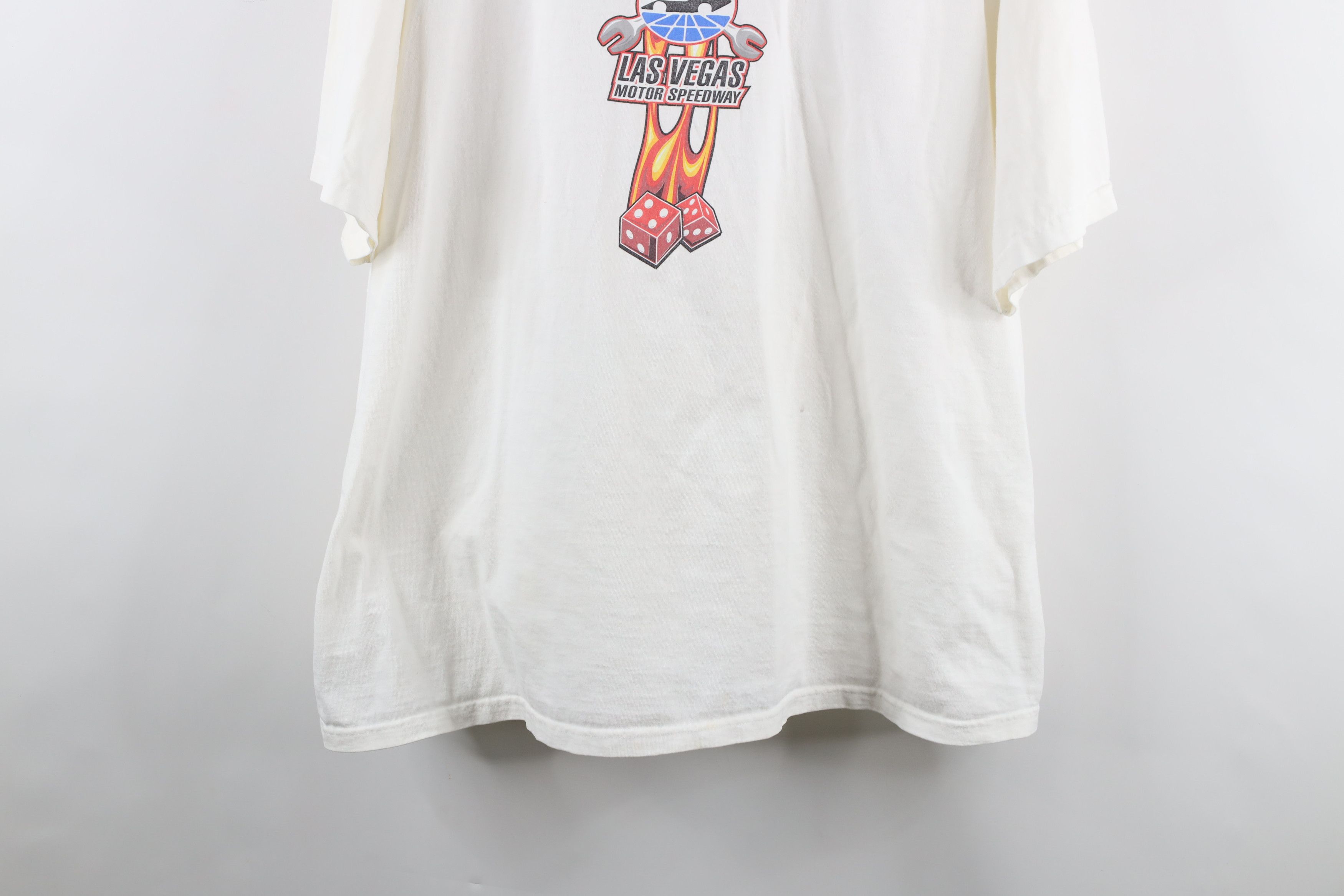 Vintage Vintage Y2K Las Vegas Motor Speedway Fire Dice T-Shirt Size US XXL / EU 58 / 5 - 3 Thumbnail