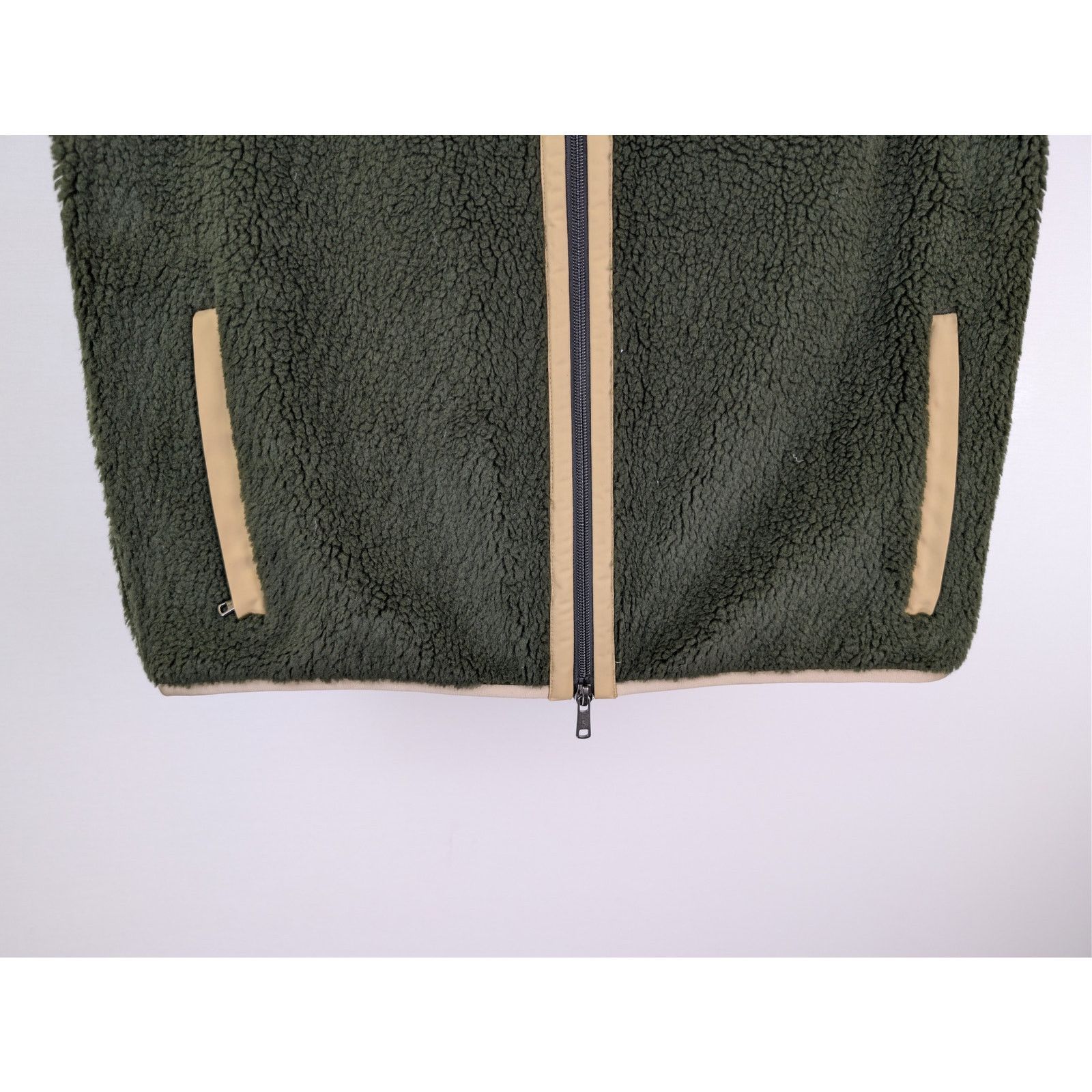 Todd Snyder o1rshd1 CC20 Italian Recycled Fleece Vest Jacket in Olive Size US M / EU 48-50 / 2 - 4 Thumbnail