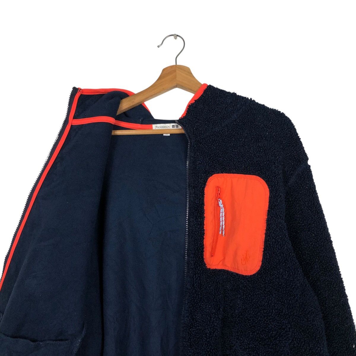 Japanese Brand 📌Vintage Fleece Bomber Zipper Jacket J.W.Anderson Size US XXL / EU 58 / 5 - 14 Thumbnail