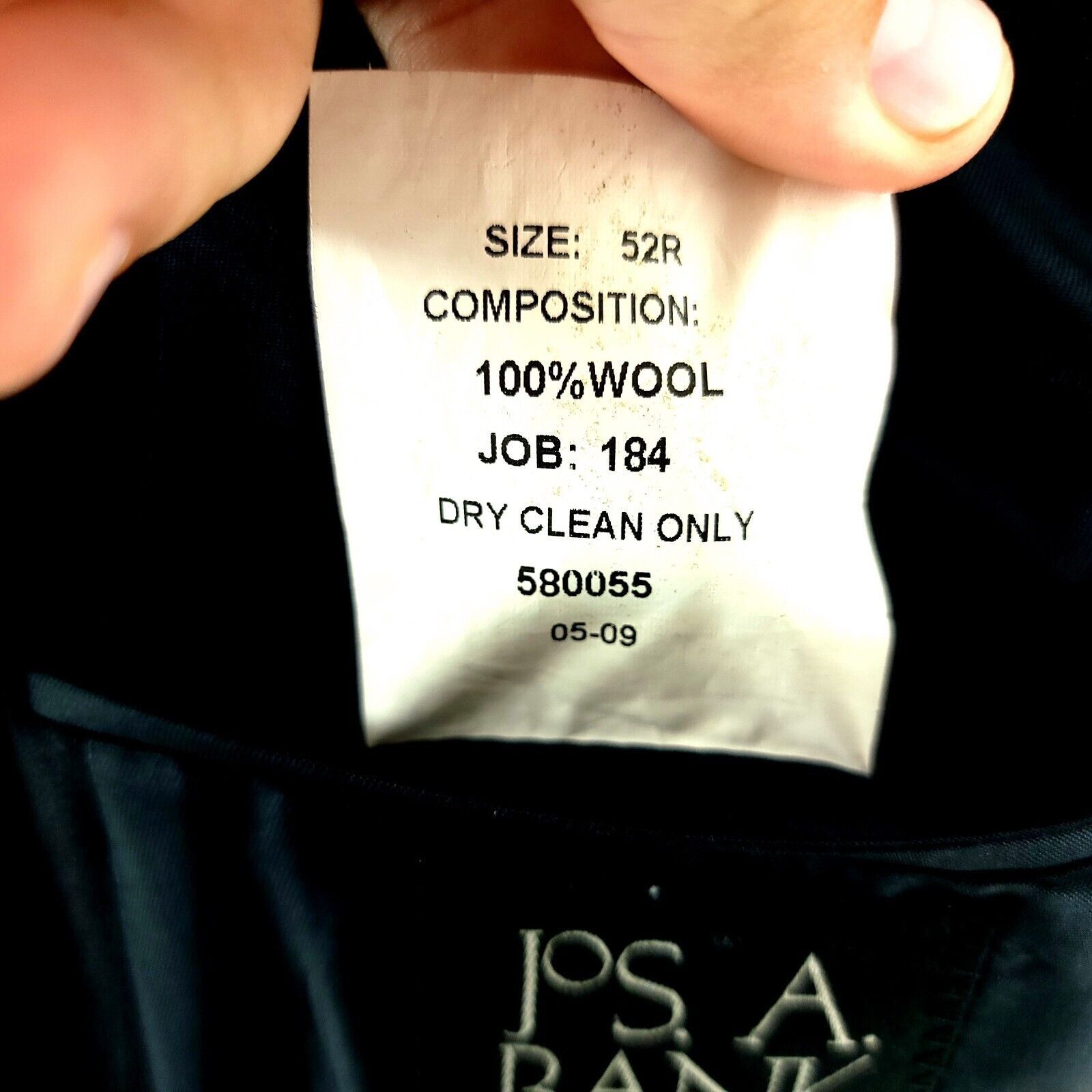 Jos. A. Bank Jos A Bank Wool 2 Button 2 Piece Suit 50L Blue Striped 46/26 Size 50L - 9 Thumbnail