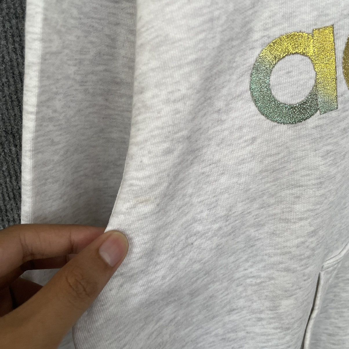 Adidas × Vintage Vintage 1990s Adidas Adicolour Pullover Hoodie Size US L / EU 52-54 / 3 - 3 Thumbnail