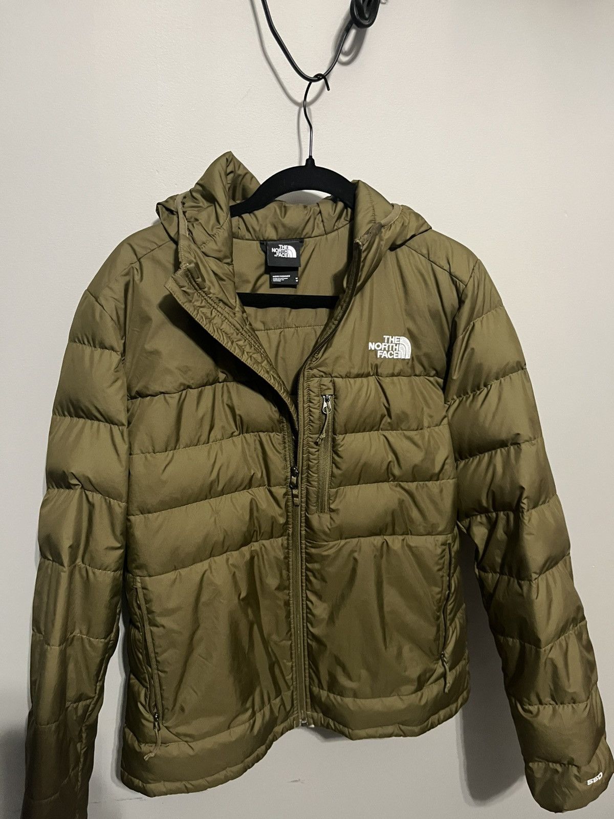 The North Face The North Face Olive Green Puffer Jacket Size US M / EU 48-50 / 2 - 2 Thumbnail