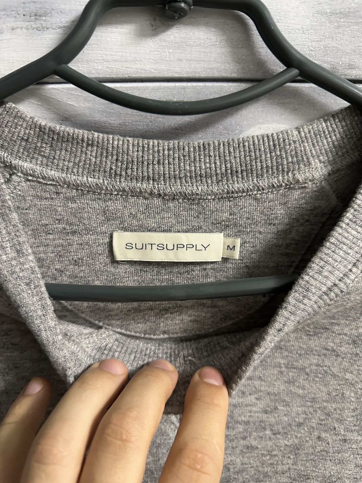 Suitsupply Luxury Sweatshirt Suitsupply Size M Color Grey Size US M / EU 48-50 / 2 - 7 Thumbnail