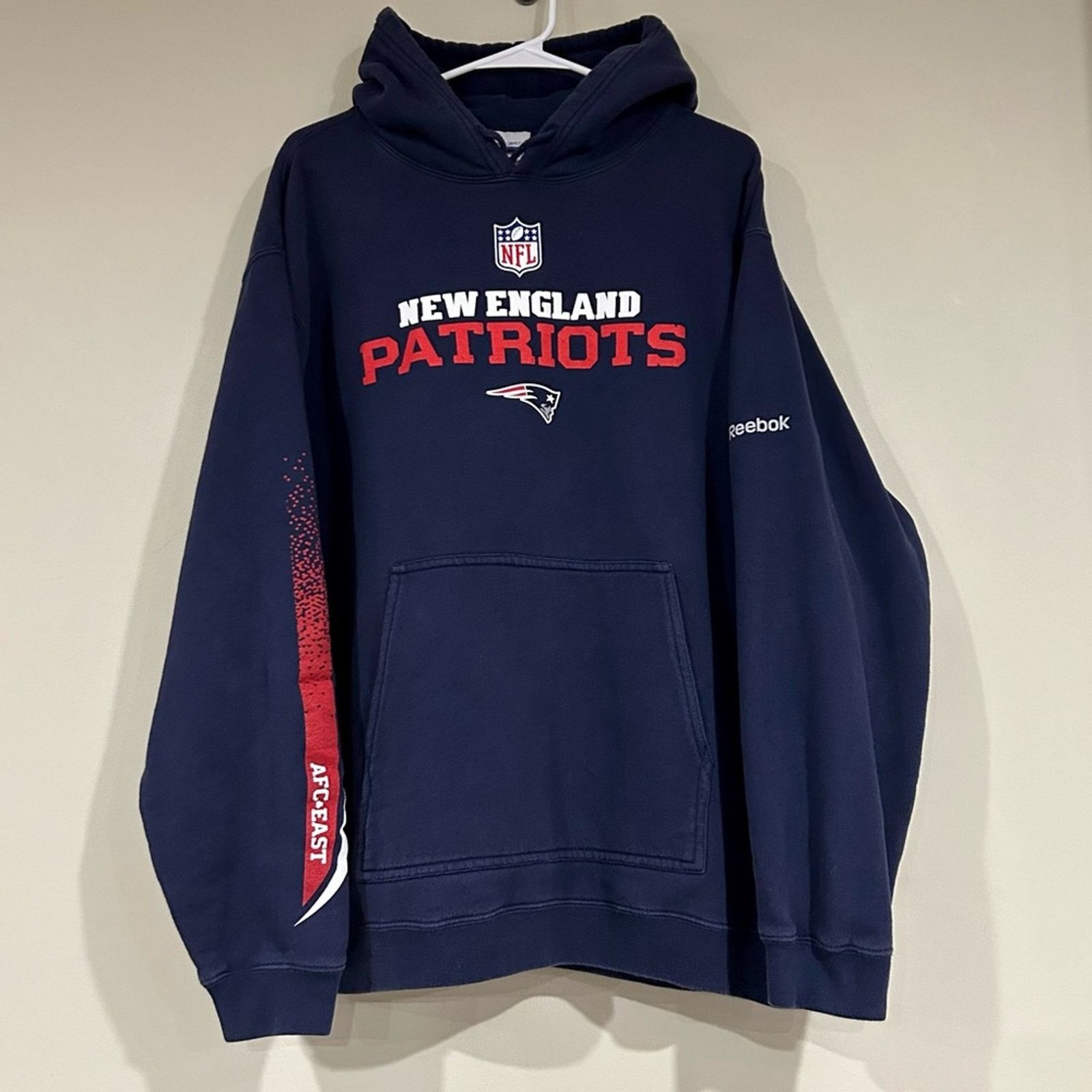 Reebok Reebok New England Patriots Football Hoodie Size US L / EU 52-54 / 3 - 1 Thumbnail