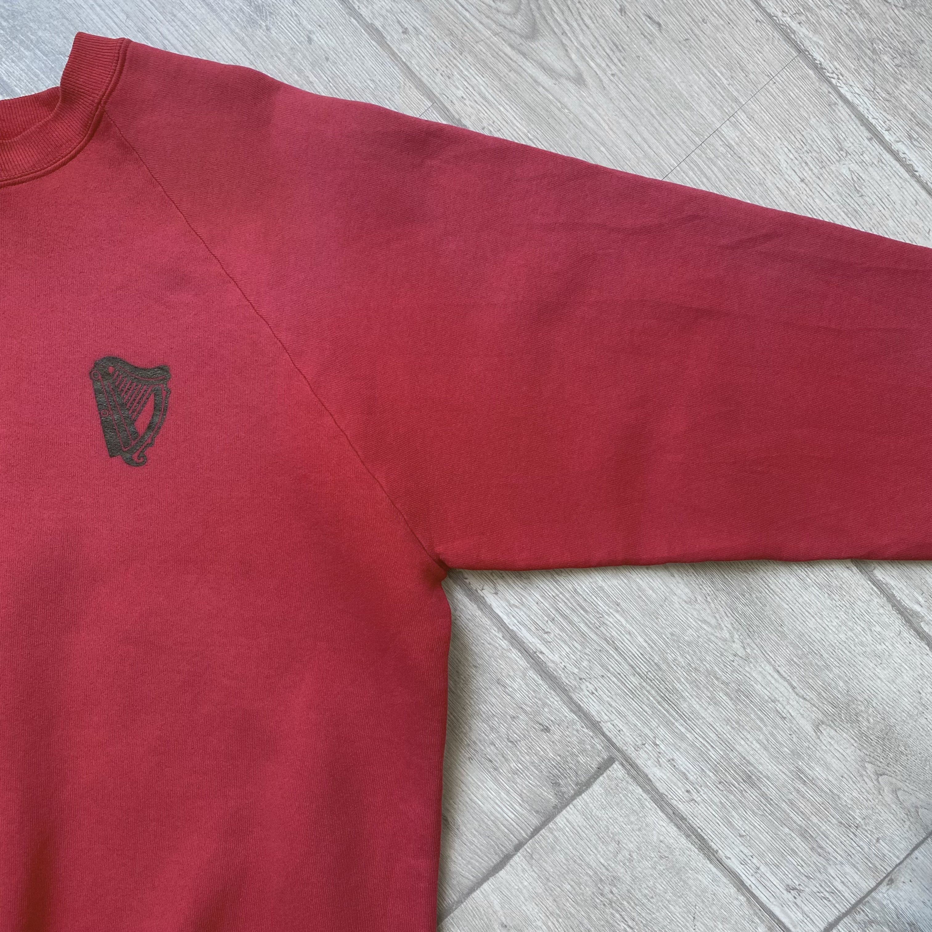Budweiser 🍺Vintage 80s Ginness Promo Sweatshirt Sun Faded Ireland Size US L / EU 52-54 / 3 - 7 Thumbnail
