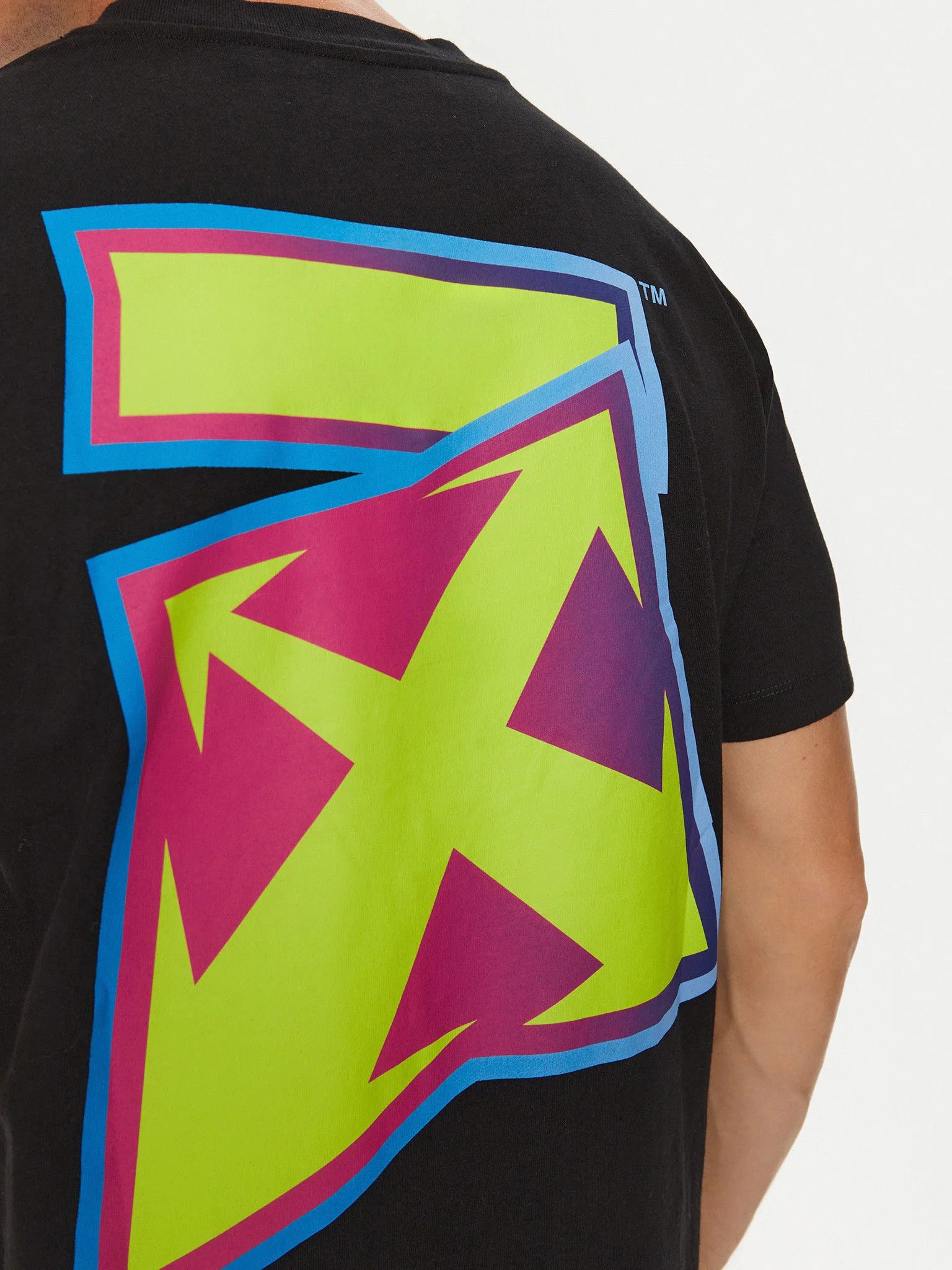 Off-White o1gr1nt0125 Degradé Thund Slim S/S T-Shirt in Black Size US XXL / EU 58 / 5 - 5 Thumbnail
