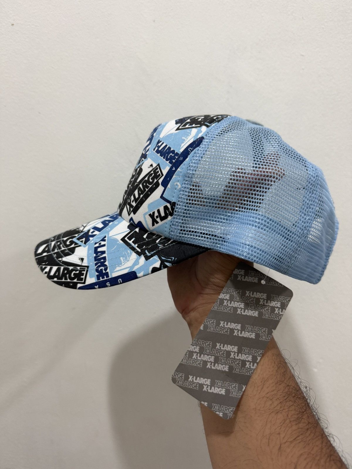 Xlarge NOS X-Large Signature APE Logo Trucker Hat Size ONE SIZE - 3 Thumbnail