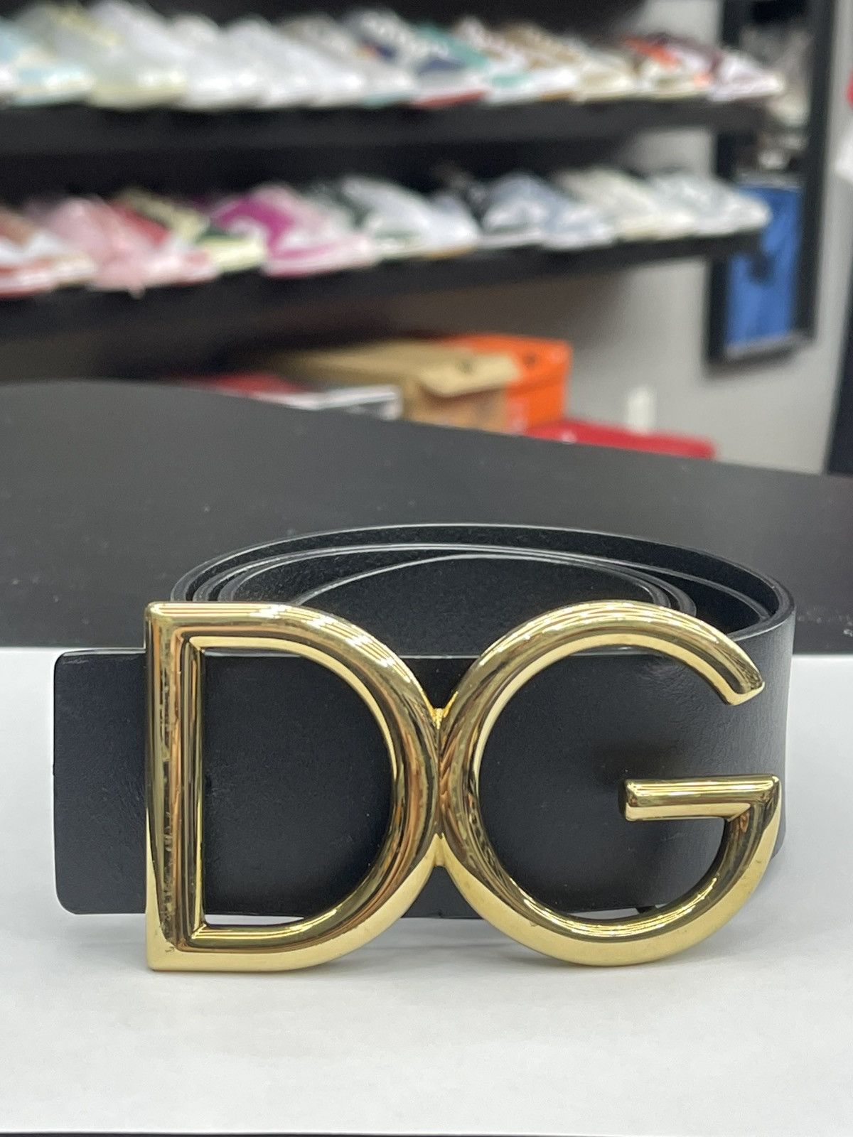 Dolce & Gabbana Dolce & Gabbana DG Logo Buckle Belt 36IN/90CM Size 36 - 1 Thumbnail