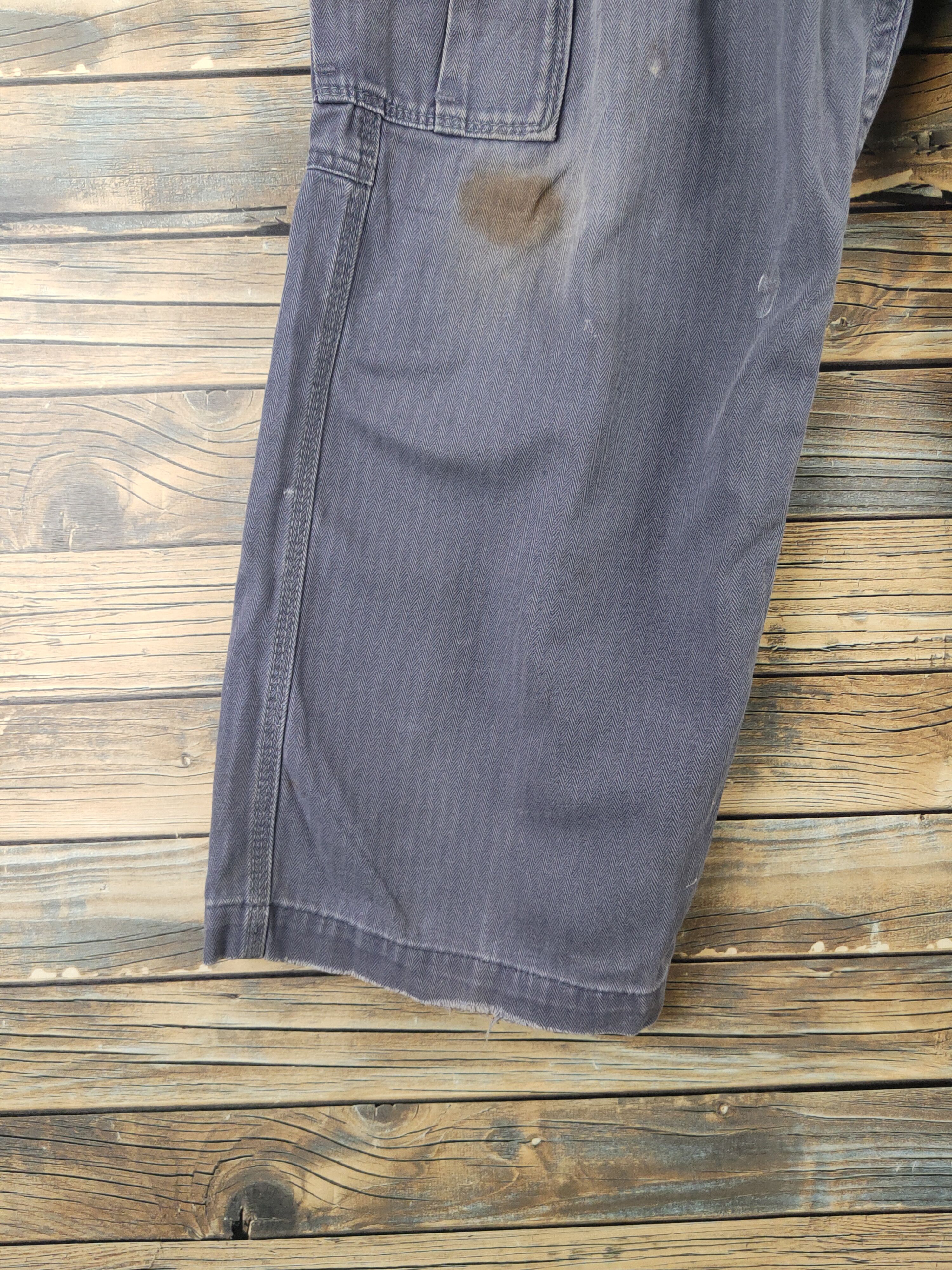 Japanese Brand DL Evenriver Dark Gray Multipocket Cargo Pants #46-291T Size US 31 - 4 Thumbnail