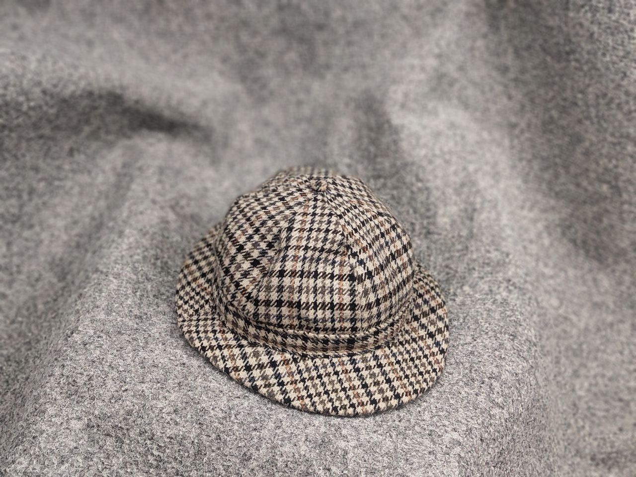 Barbour Vintage 70's Barbour Wool Tweed Sherlock Holmes trilby hat Size ONE SIZE - 2 Thumbnail