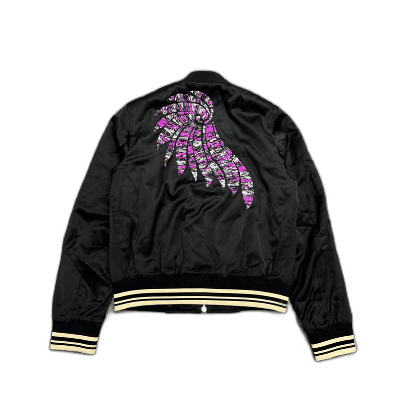 Dries Van Noten black bomber jacket with wing design Size US L / EU 52-54 / 3 - 1 Thumbnail