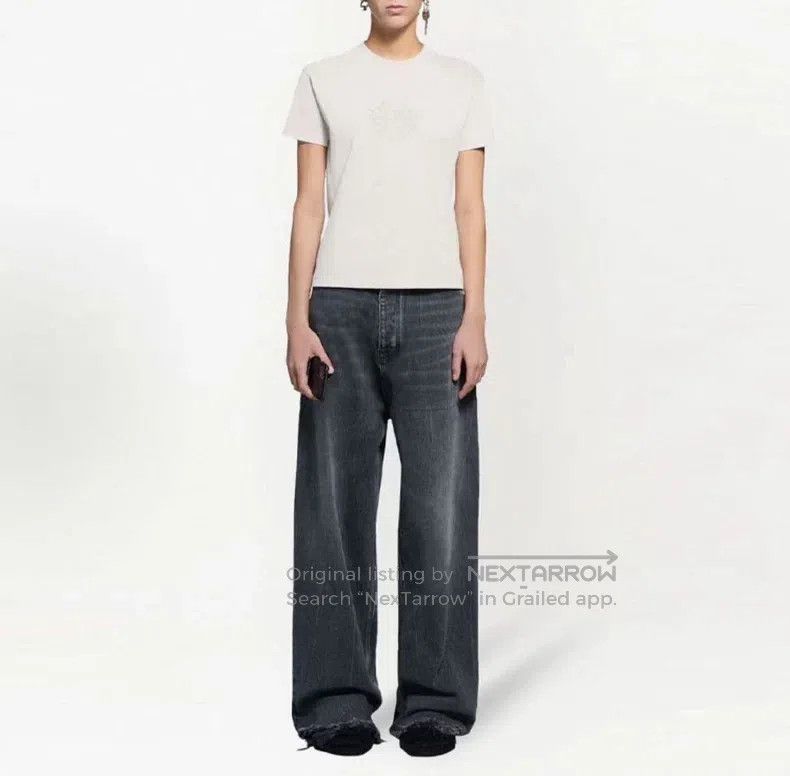 Balenciaga Balenciaga Crown and wheat embroidery short-sleeve T-shirt Size S / US 4 / IT 40 - 6 Thumbnail