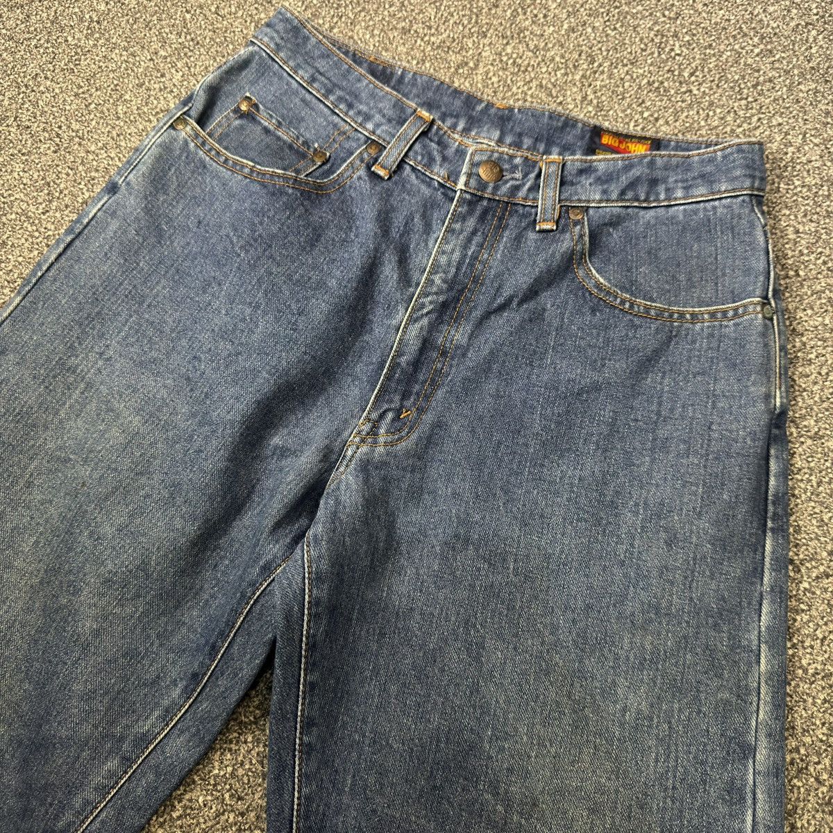 Japanese Brand 🔥🇯🇵 Vintage 90s Baggy Big John Y2K Style Denim Size US 32 / EU 48 - 3 Thumbnail