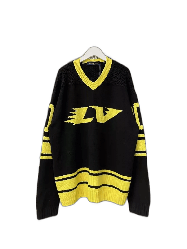 Louis Vuitton Louis Vuitton Black and Yellow Sweater-yf Size US M / EU 48-50 / 2 - 1 Thumbnail