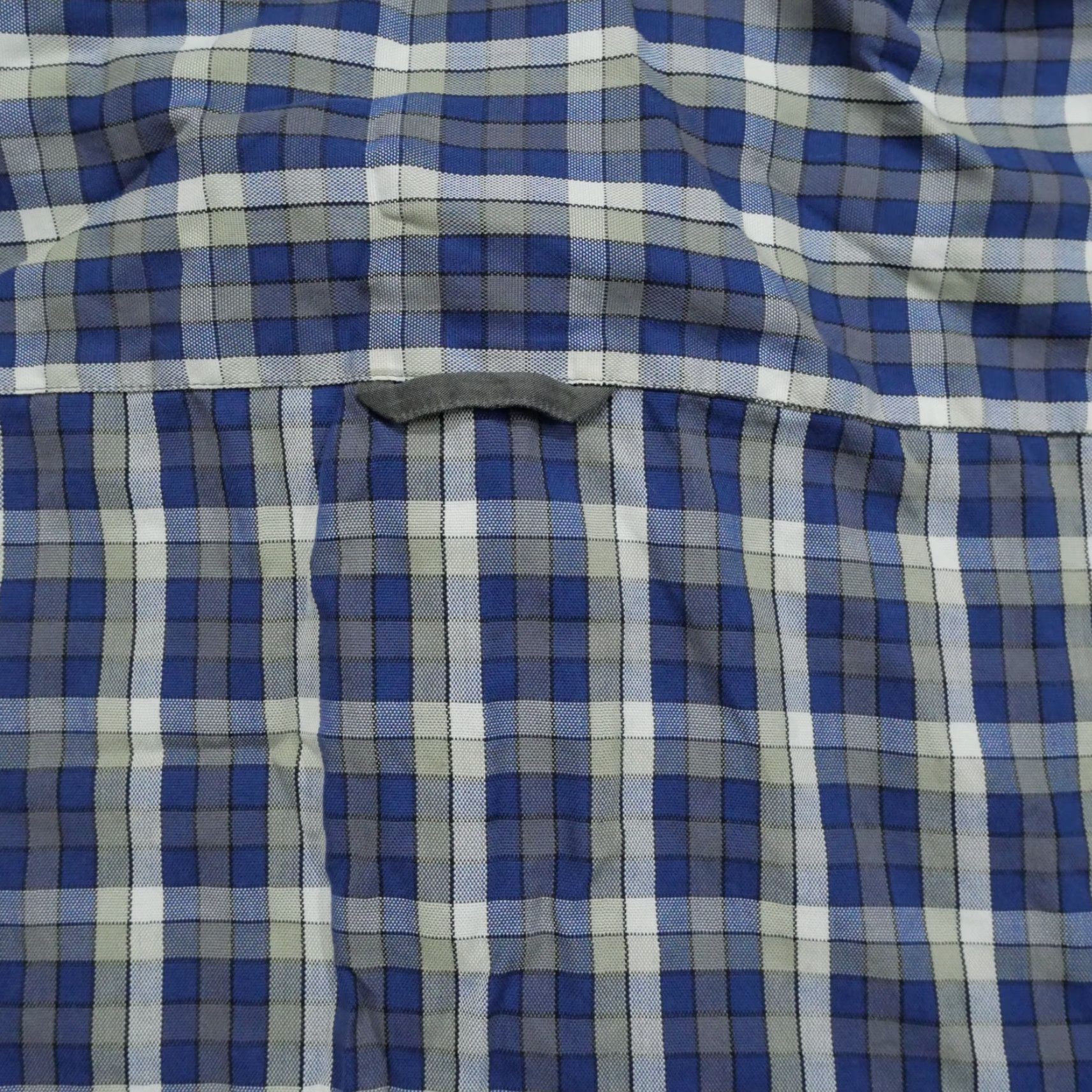 Vintage Sebastien James Shirt Mens XL Blue Grey Plaid Button Up Long Sleeve Slim Fit Size US XL / EU 56 / 4 - 7 Thumbnail