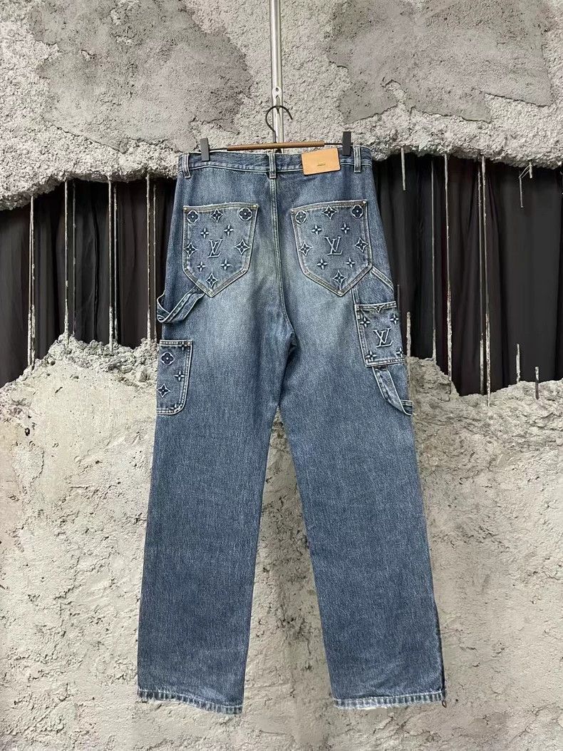 Louis Vuitton Louis Vuitton Blue Denim Lumber Pants-2507 Size US 30 / EU 46 - 2 Thumbnail