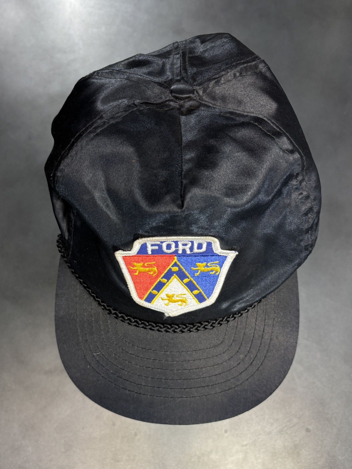 Ford × Vintage Vintage Satin Hat 1980s Trucker Hat Ford Motors 1970s Snap Size ONE SIZE - 8 Thumbnail