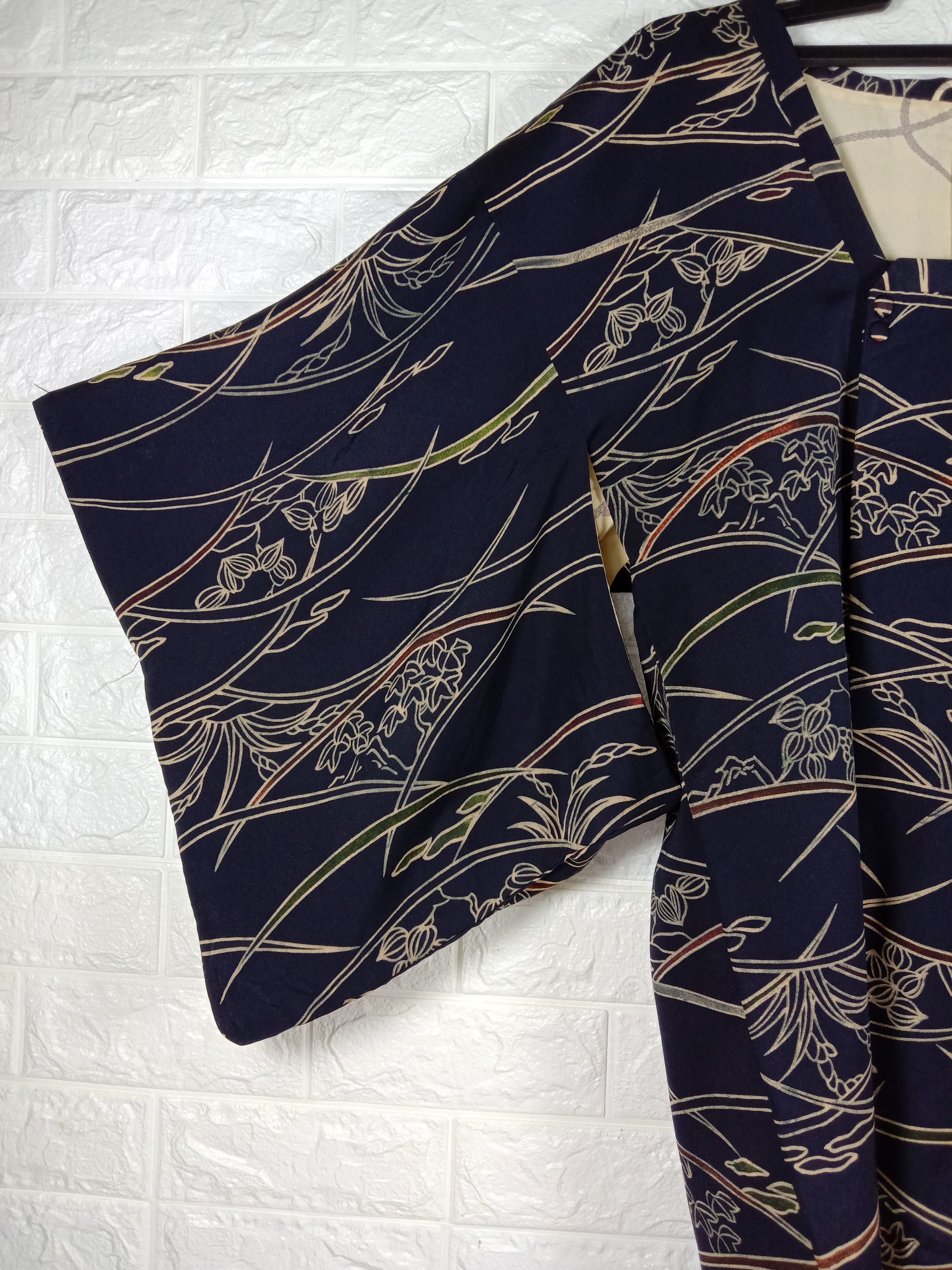 Japanese Brand Vintage Kimono Noragi Haori Hanten Art Cardigan Size L / US 10 / IT 46 - 3 Thumbnail
