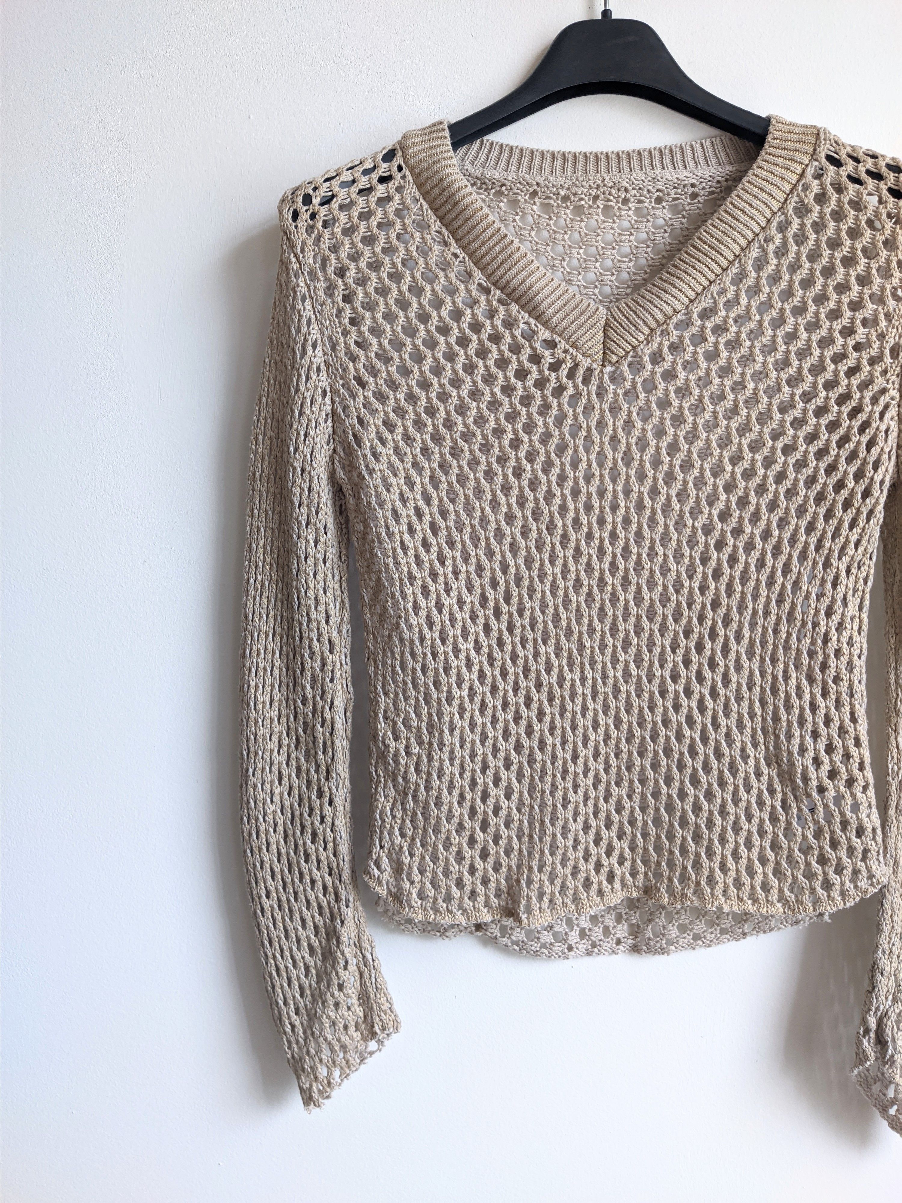 Vintage mesh sweater y2k vintage japanese Size M / US 6-8 / IT 42-44 - 6 Thumbnail