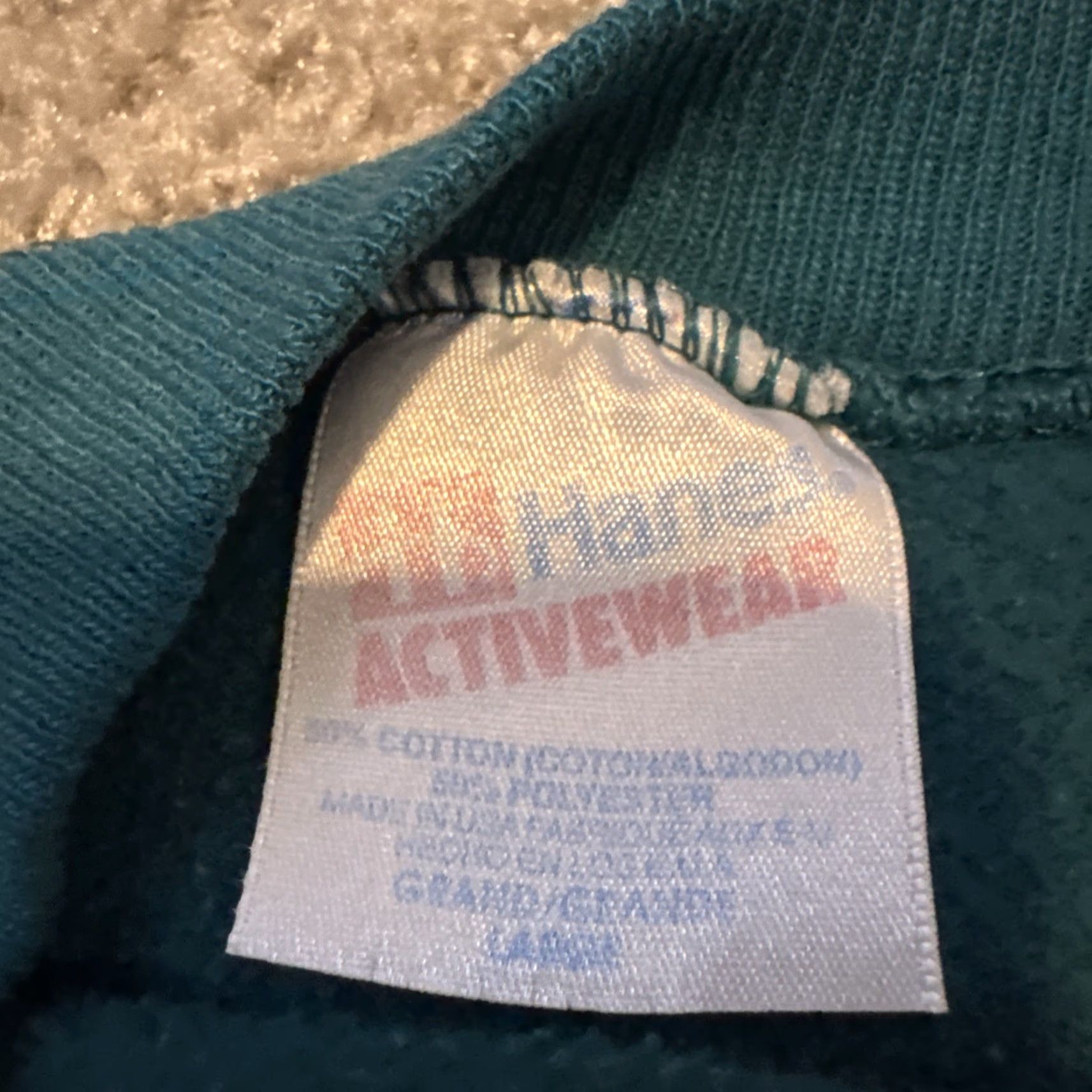 Hanes VINTAGE Hanes 80s Boston Massachusetts Tourist Crewneck Sweatshirt Teal Blue Large Unisex Adults L Pullover Sweatshirt Size US L / EU 52-54 / 3 - 5 Thumbnail