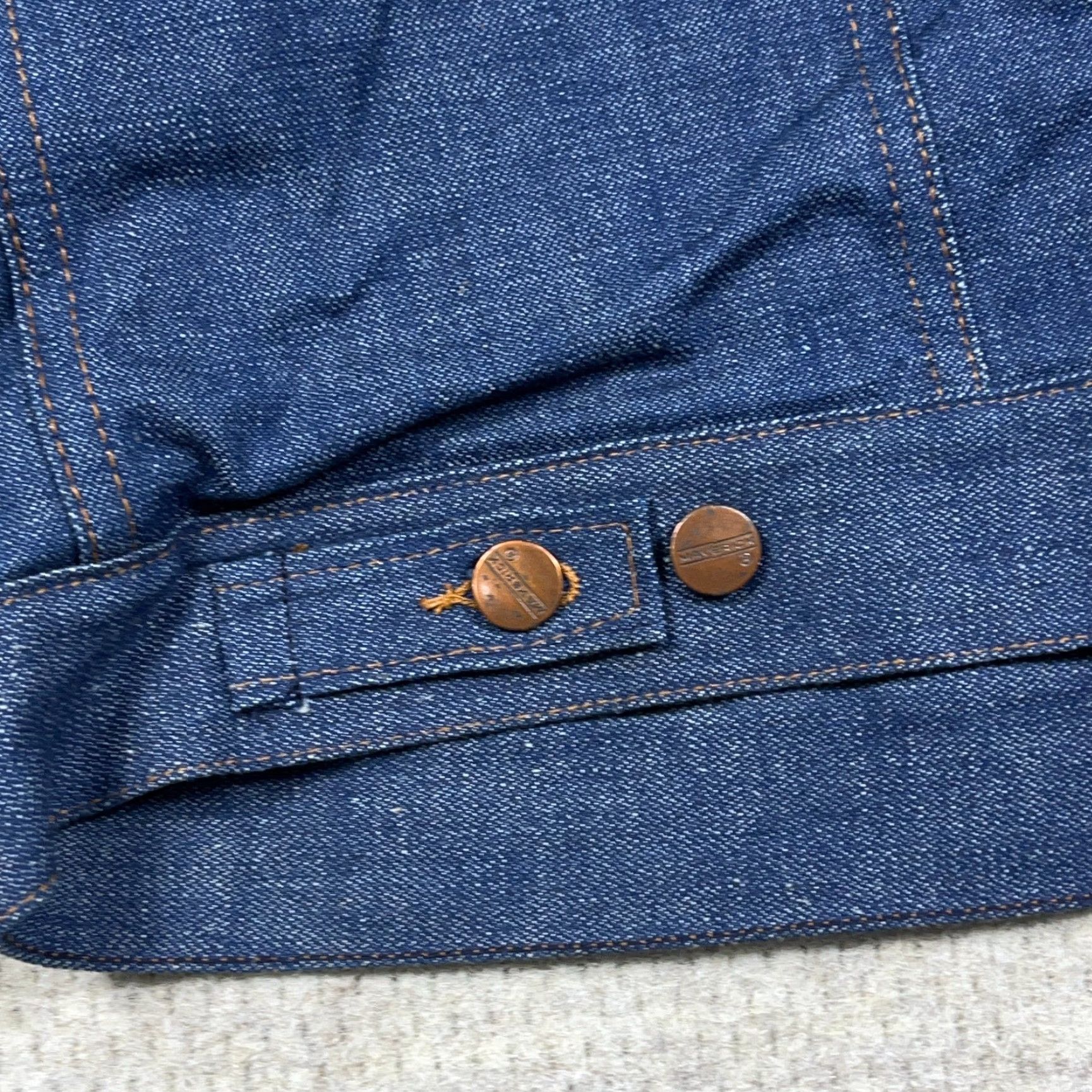 Bell VINTAGE Maverick Denim Jacket Men 44 Blue Lined 70s USA Made Jacket Size US S / EU 44-46 / 1 - 7 Thumbnail