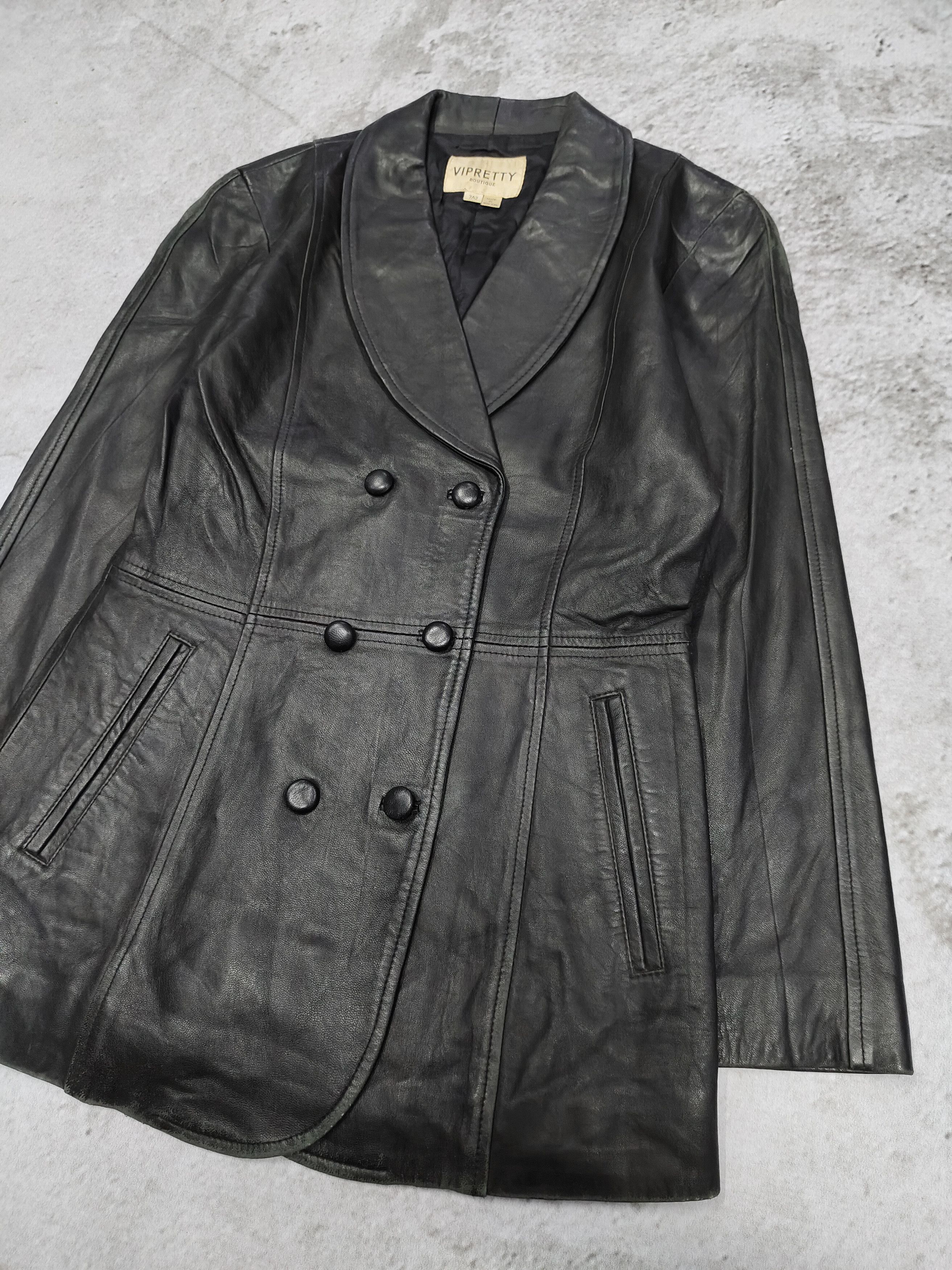 Seditionaries 90s Vipretty Boutique- Minimalist Tailored Sheepskin Leather Size M / US 6-8 / IT 42-44 - 5 Thumbnail