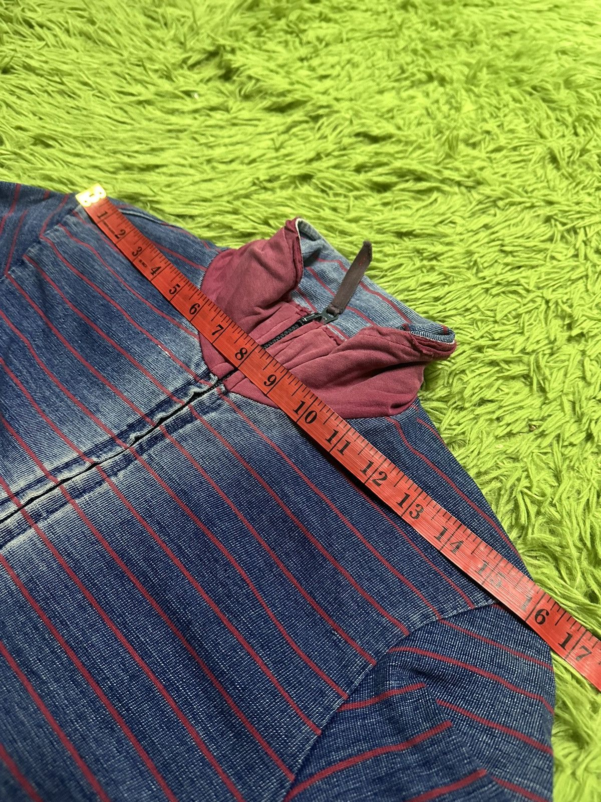 Blue Blue Japan Blue blue stripes zipper jacket Size US M / EU 48-50 / 2 - 12 Thumbnail