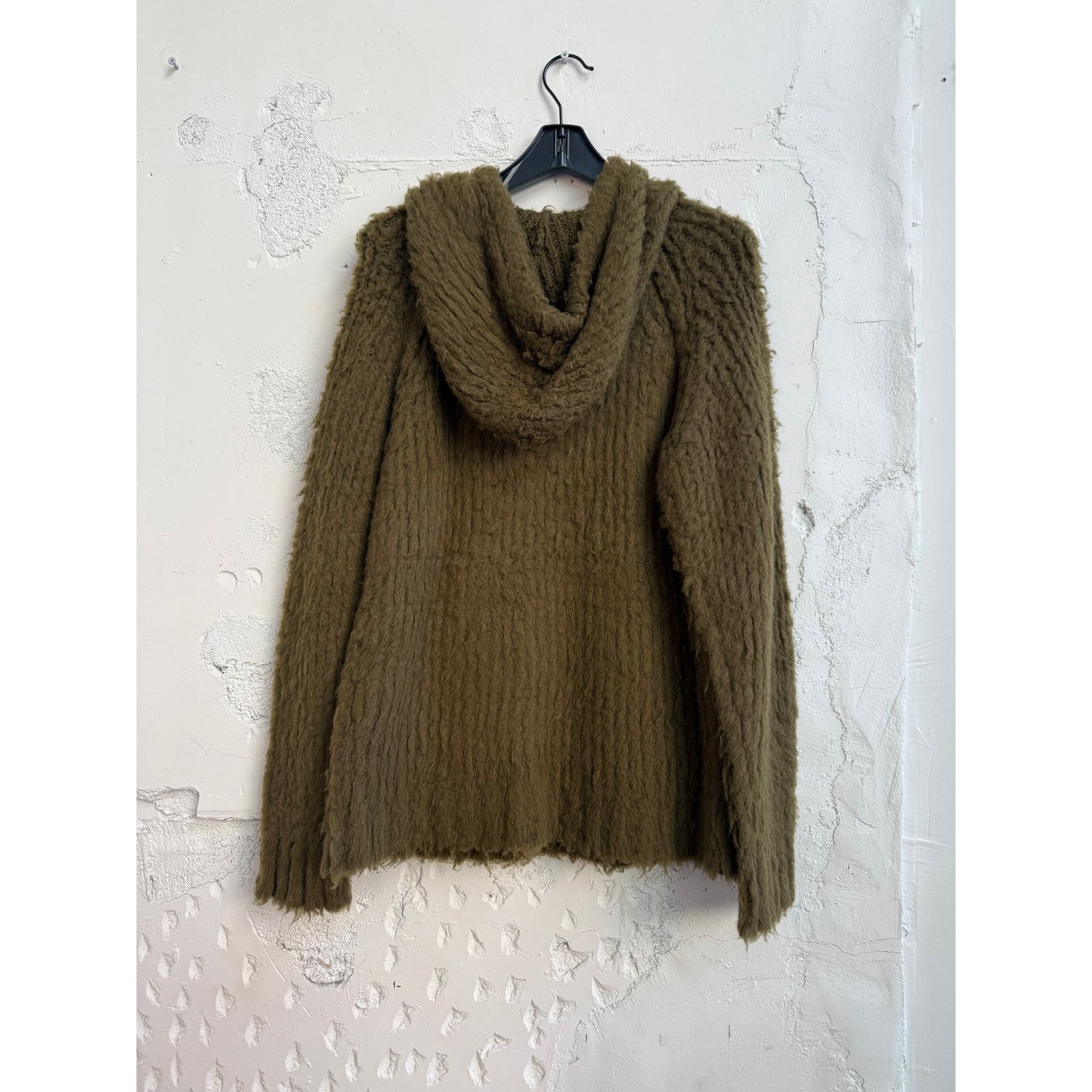Acne Studios $855 Acne Studios Green Fuzzy Knit Hoodie Size US S / EU 44-46 / 1 - 2 Thumbnail