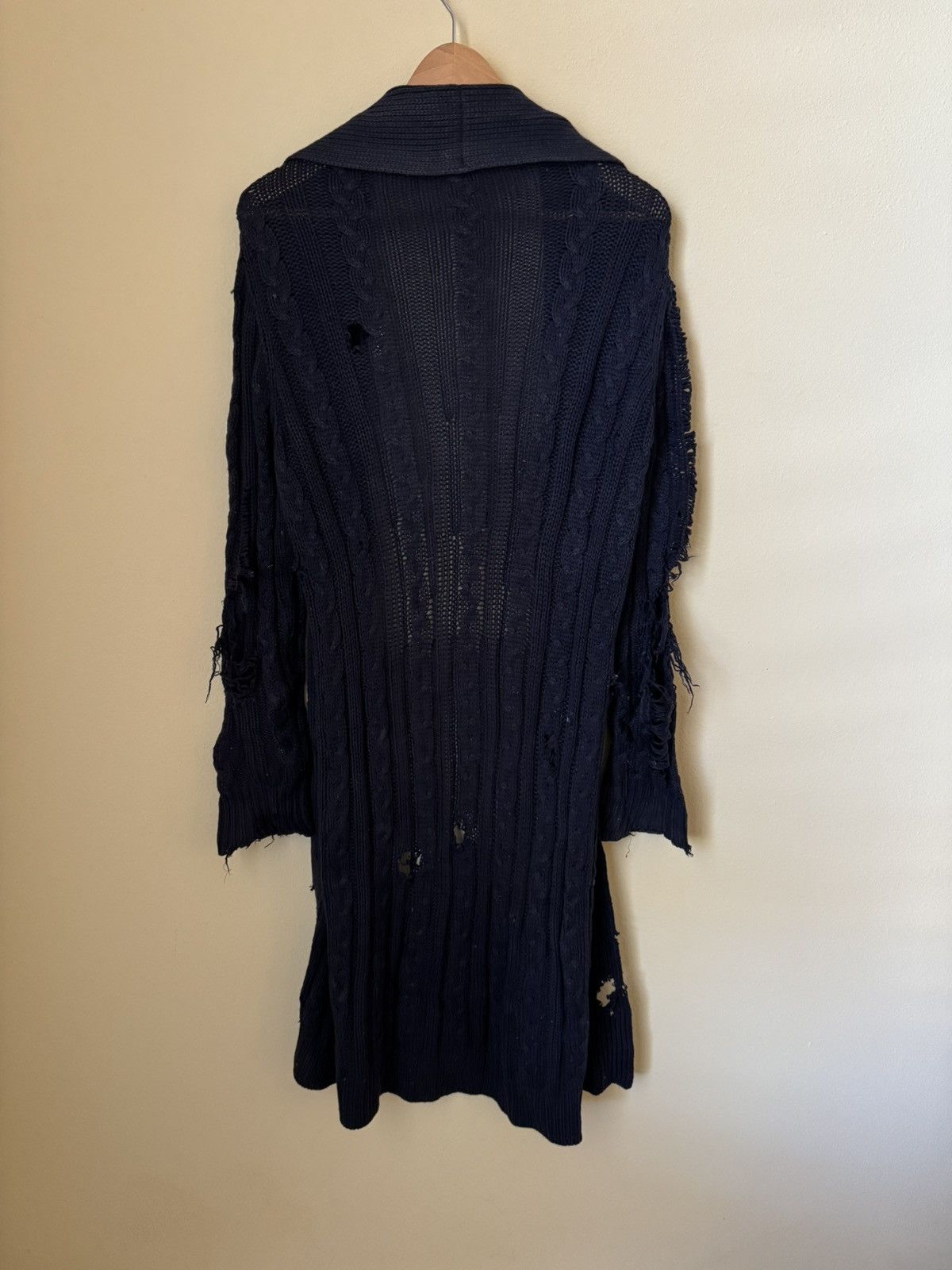 Loro Piana Loro Piana 100% Vicuna Cardigan Sweater Knit Navy Blue 40 Size US XXS / EU 40 - 11 Thumbnail
