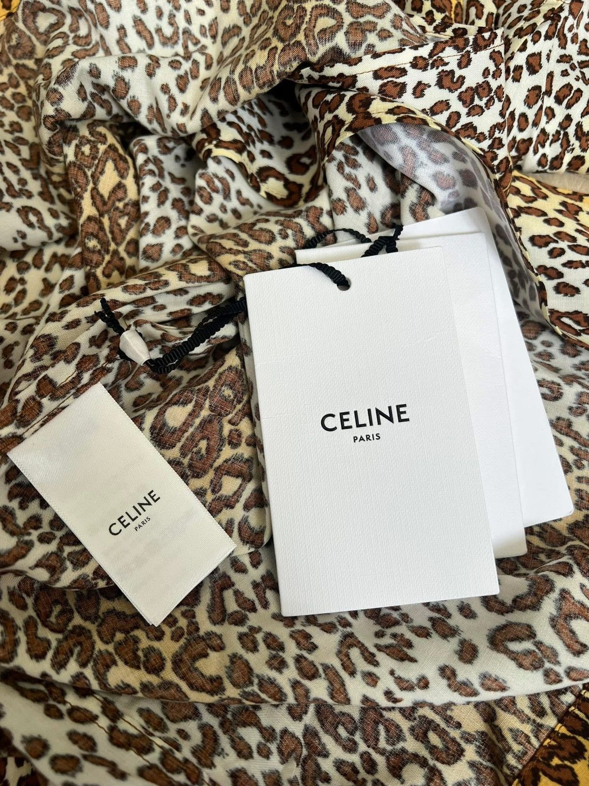 Celine × Hedi Slimane SS23 Leopard Print Hawaiian Shirt sz38/40/41/42 Size US M / EU 48-50 / 2 - 7 Thumbnail