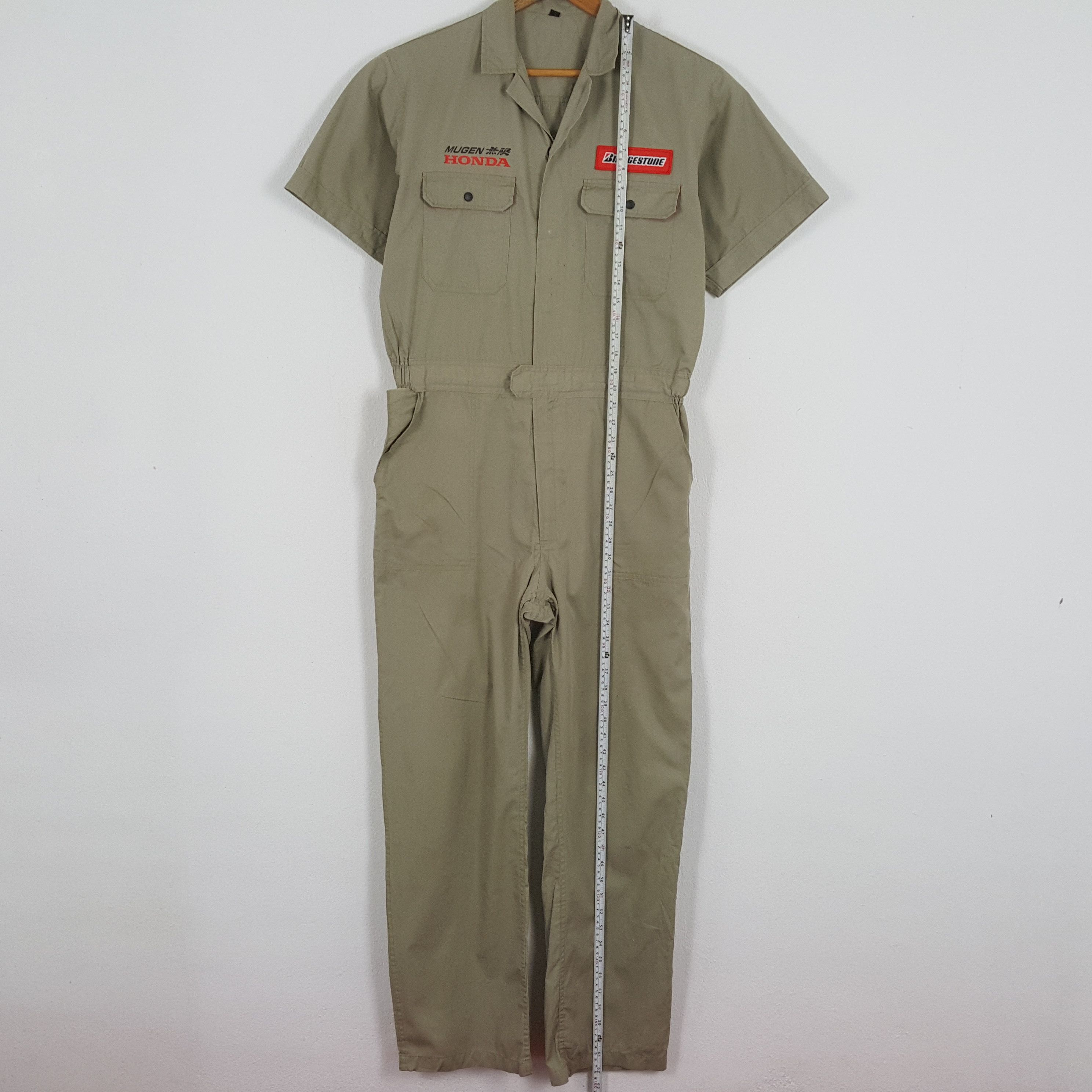 Honda × Japanese Brand × Vintage Vintage BRIDGESTONE MUGEN HONDA Japan Racing Coverall Jacket Size US L / EU 52-54 / 3 - 7 Thumbnail