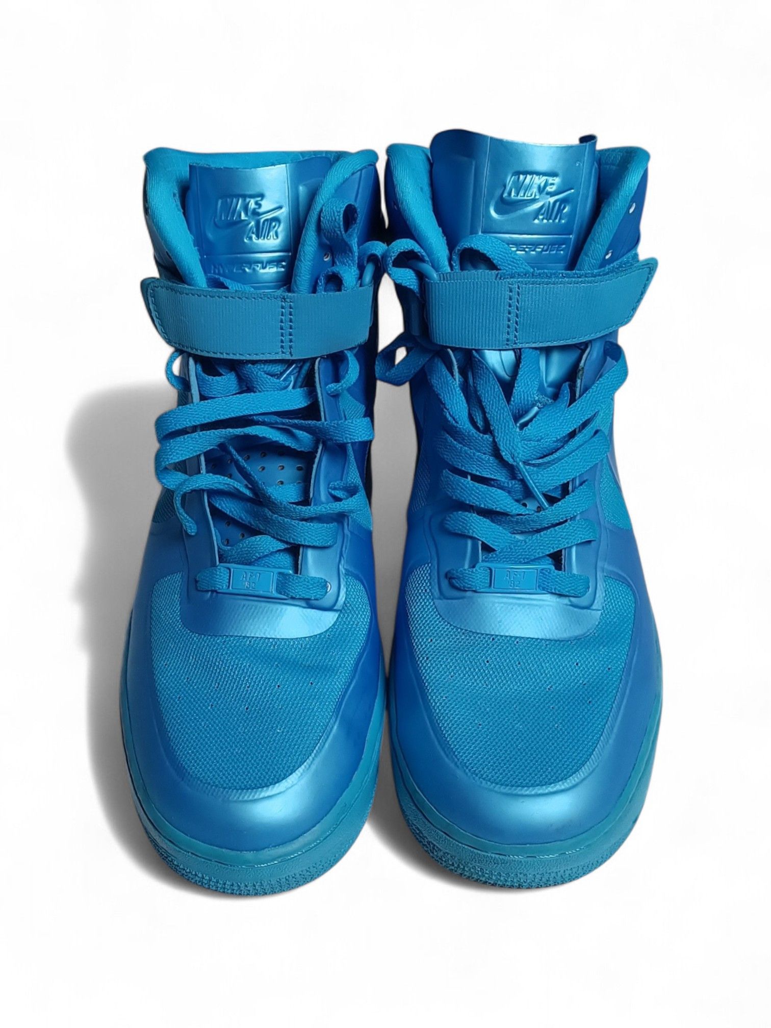 Nike NIKE AIR FORCE 1 HI HYPERFUSE PRM 'BLUE GLOW' DS (2011) Size US 10 / EU 43 - 2 Thumbnail
