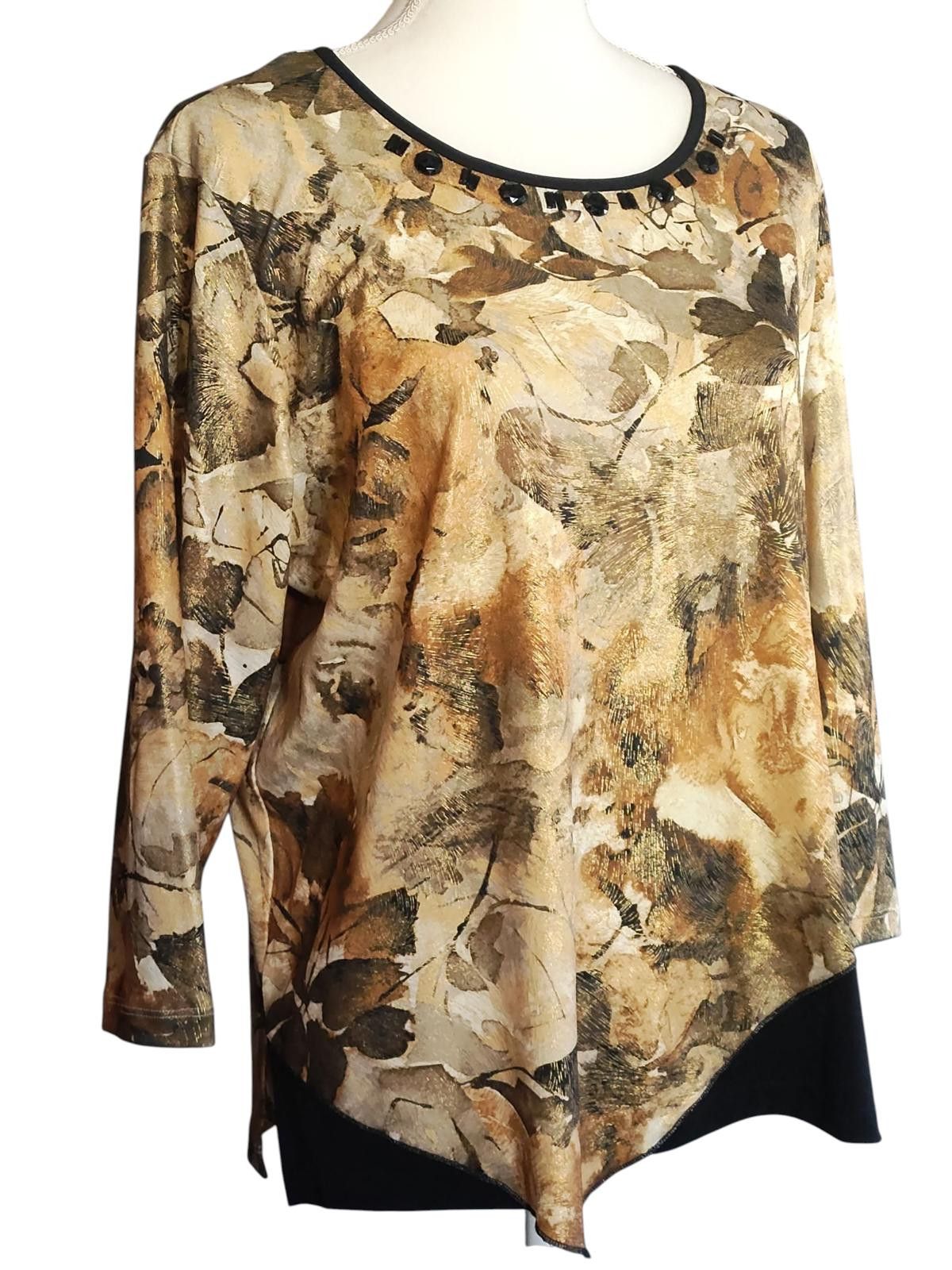 Other Alfred Dunner Women's Long Sleeve Asymmetric Hem Top Size L / US 10 / IT 46 - 5 Thumbnail
