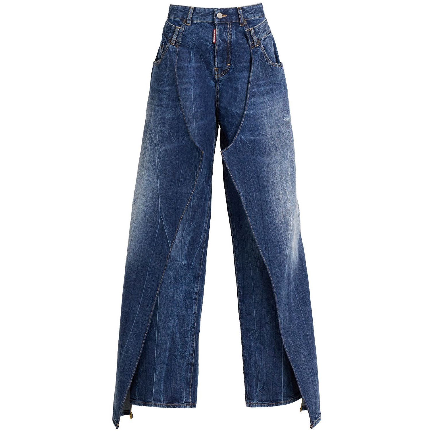 Dsquared2 DSQUARED2 Better Navy Denim Skirt Jeans New & Authentic (Wom Size 32" / US 10 / IT 46 - 1 Preview
