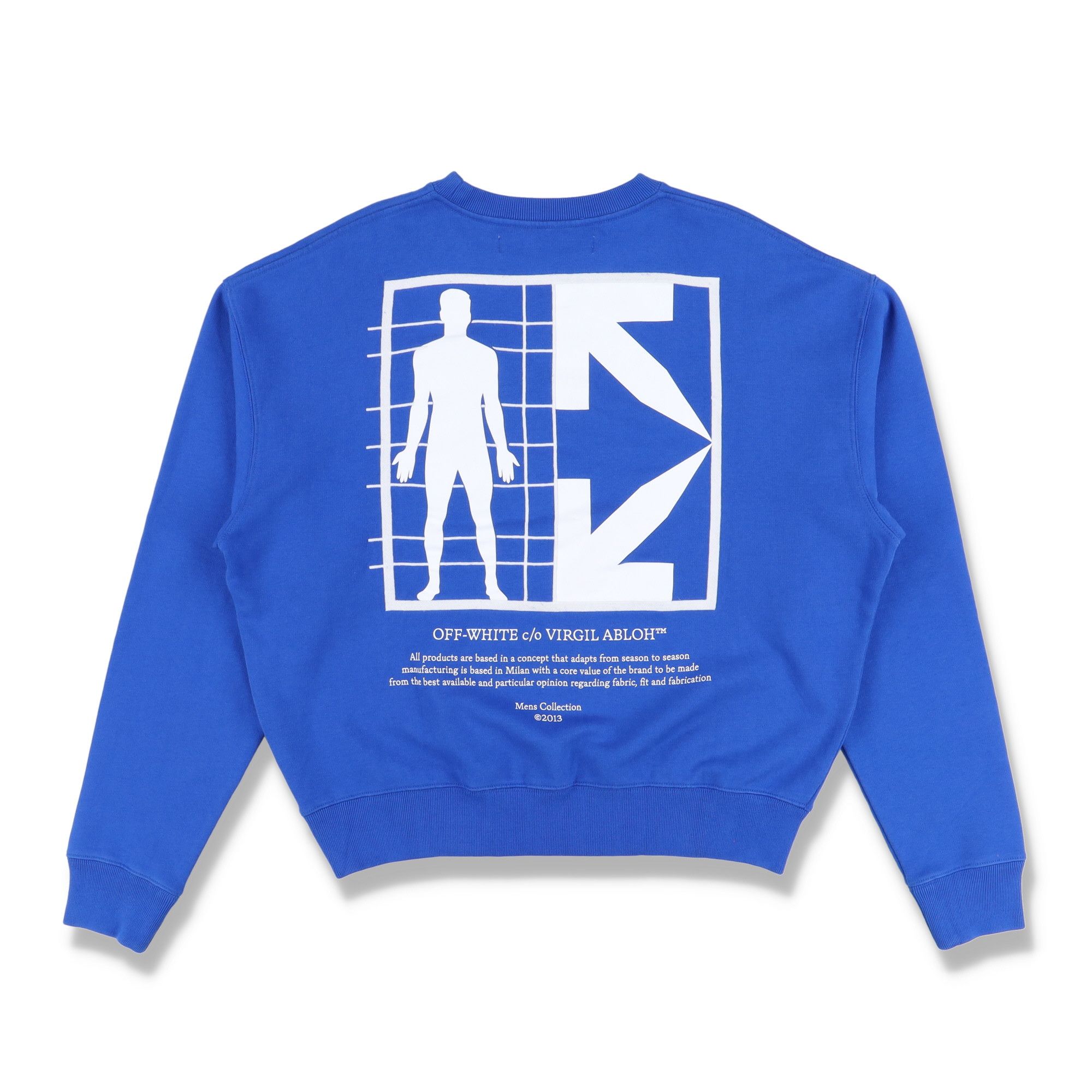 Off-White Blue Embroidered Half Arrow Oversized Sweatshirt Size US M / EU 48-50 / 2 - 1 Thumbnail