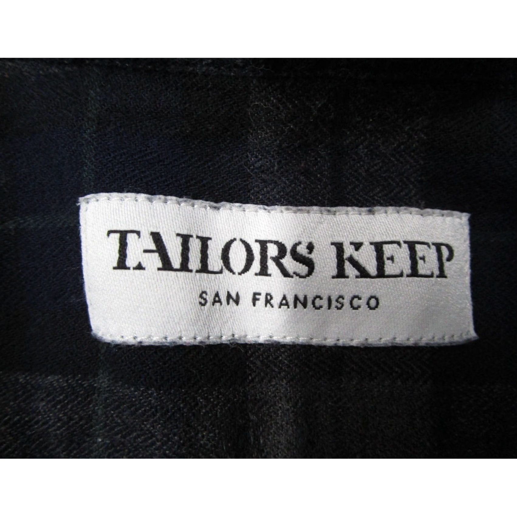 Vintage Tailors Keep San Francisco Men Plaid Flannel Shirt Navy Grey Made in USA Bespoke Size US M / EU 48-50 / 2 - 3 Thumbnail