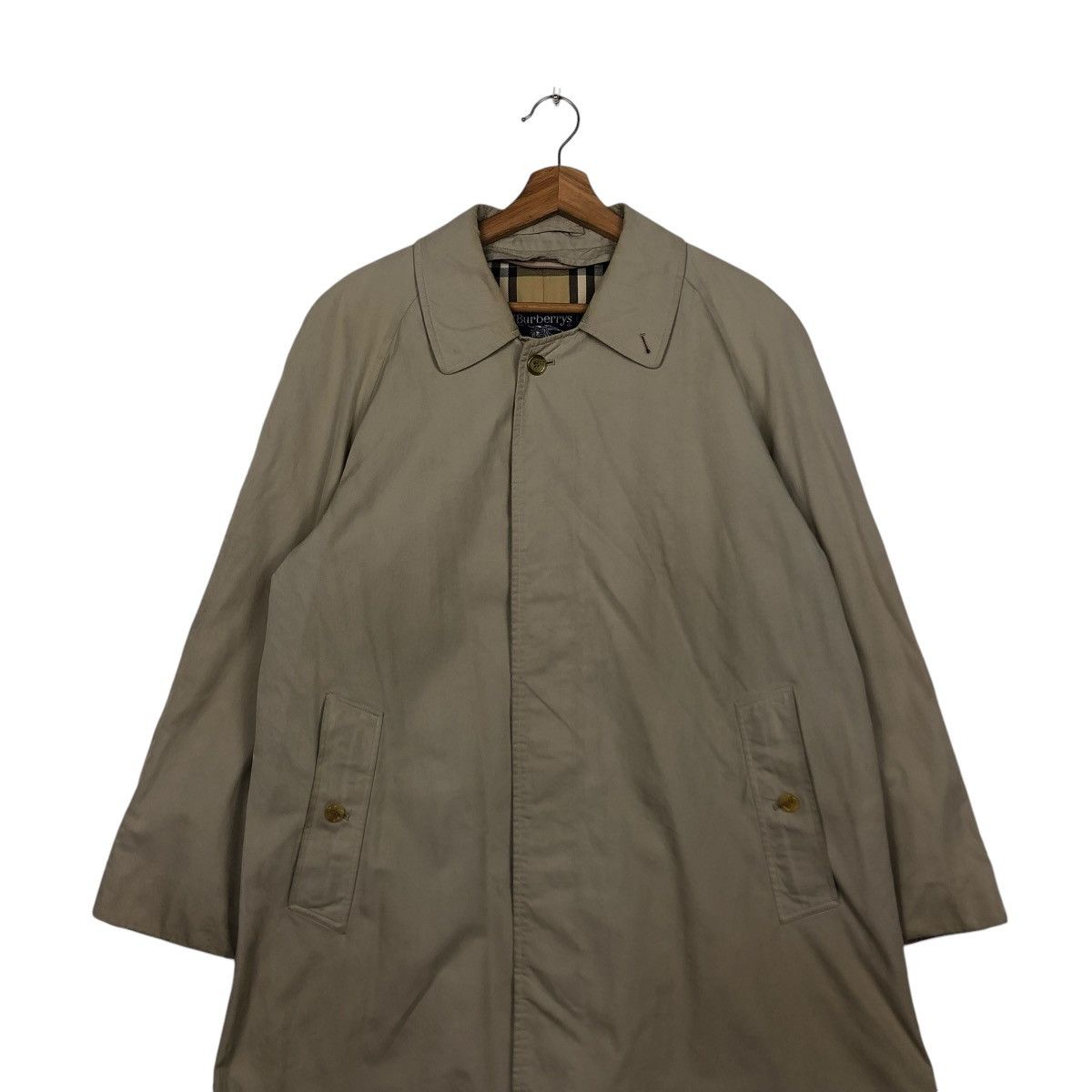 Burberry 🔥VINTAGE LONG JACKET BURBERRYS NOVA CHECK MADE IN ENGLAND Size US M / EU 48-50 / 2 - 7 Thumbnail