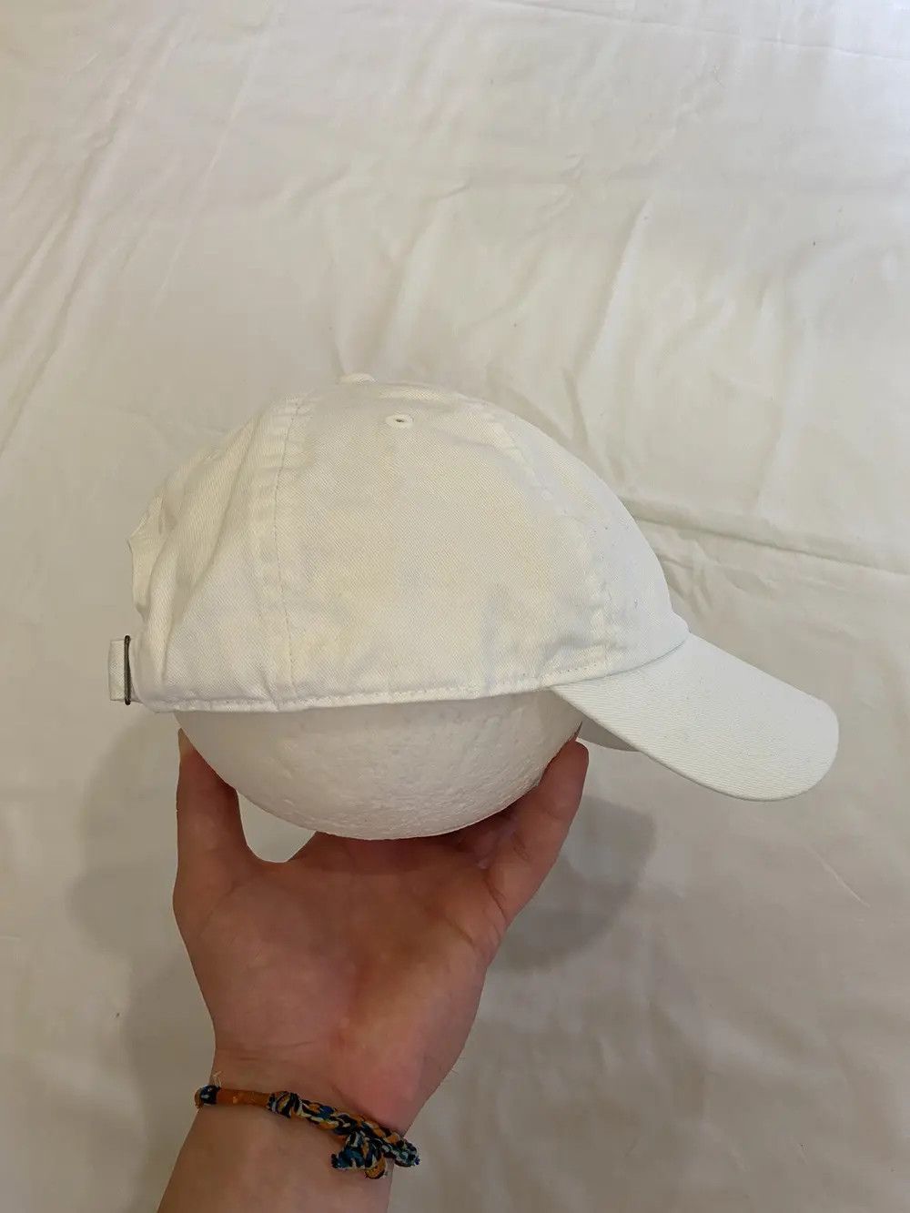 Nike VINTAGE 90’S NIKE SWOOSH HAT CAP Y2K JAPANESE SKATE DRILL Size ONE SIZE - 6 Thumbnail