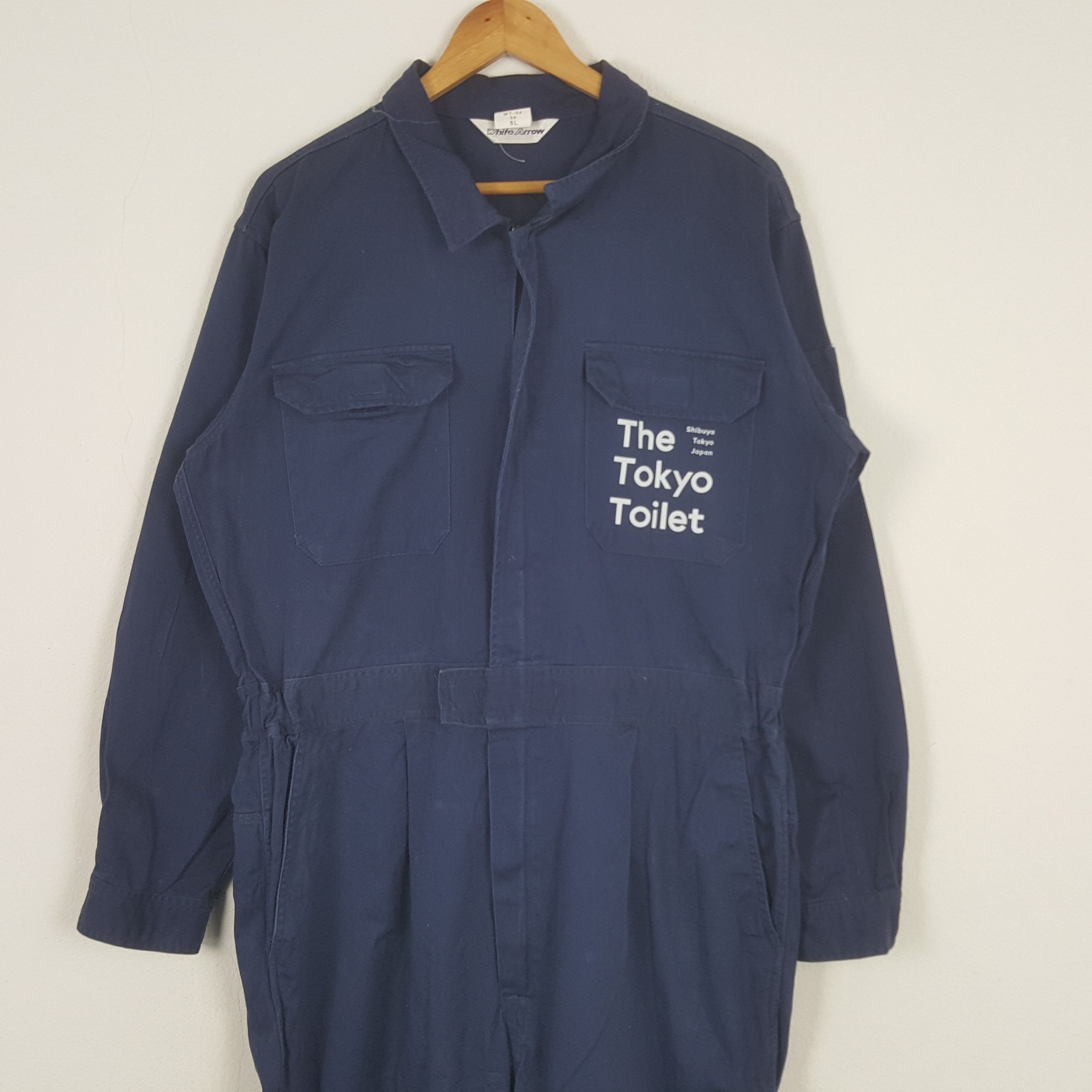 Japanese Brand Vintage The Tokyo Toilet Japanese Brand Coverall Jacket RR15 Size US L / EU 52-54 / 3 - 4 Thumbnail