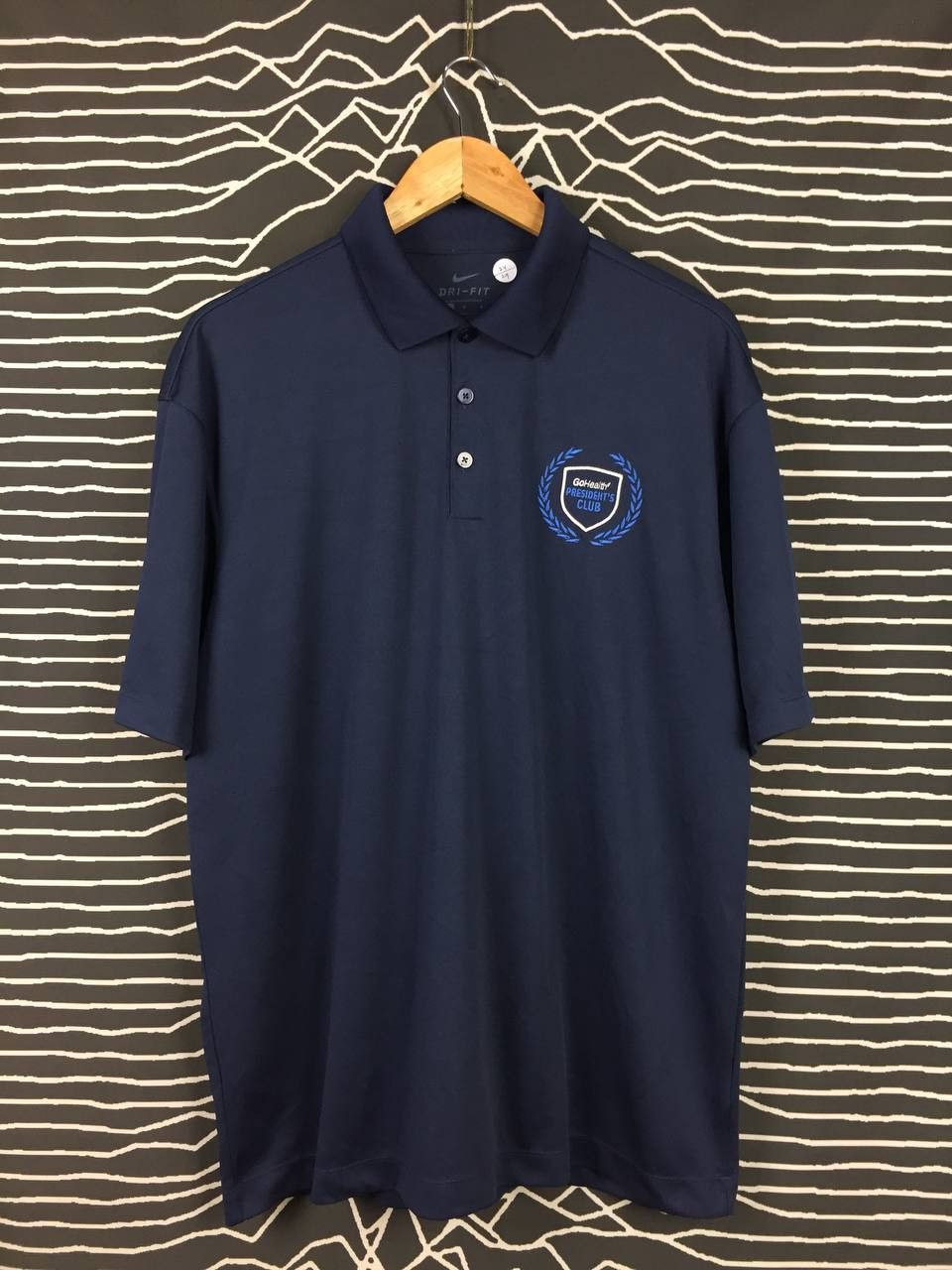 Nike × Vintage Nike Dri-Fit GoHealth President's Club Polo Tee Size US L / EU 52-54 / 3 - 2 Thumbnail